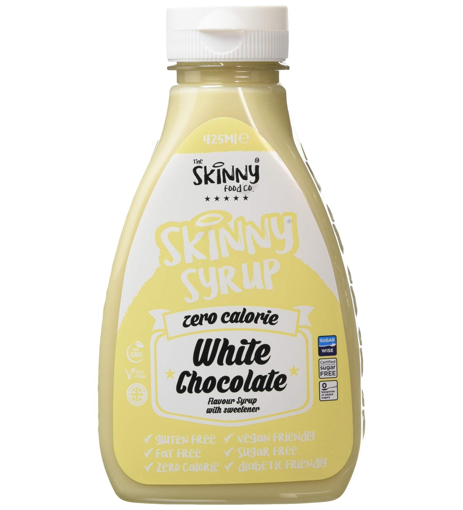 The Skinny Food Co. White Chocolate Skinny Syrup 425ml - Delicious Skinny Sauce - Buy Online on GoSupps.com