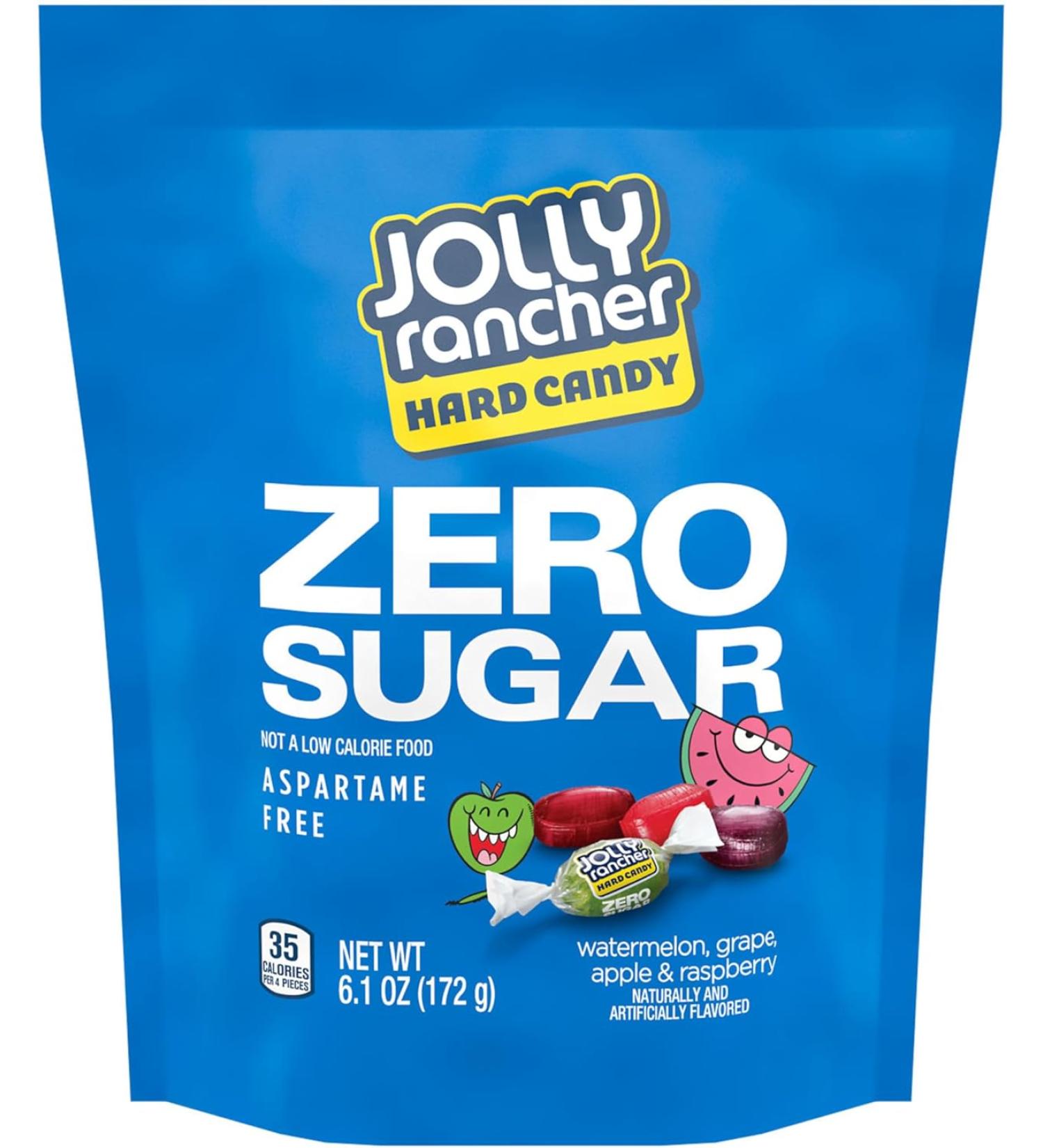 Jolly Rancher Hard Candy Zero Sugar - Assorted Flavors - 6.1 Oz. - Buy Online on GoSupps.com