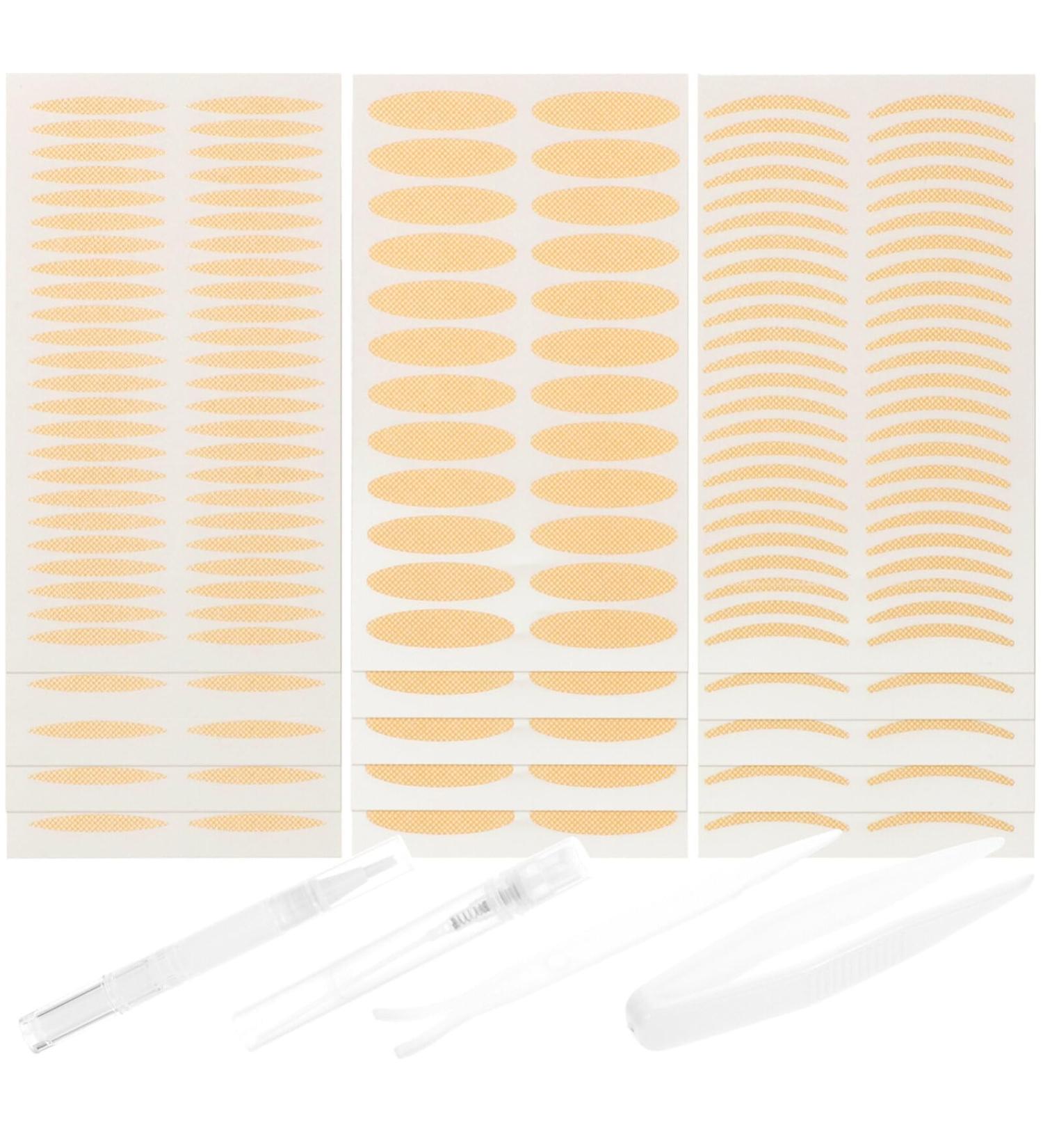FRCOLOR 2 Sets Double Eyelid Sticker Set Hooded Eyelid Lifter Eyelid Lifter Strips Eyelid Stickers Eye Lift Tape for Droopy Lids Lifting Tape Girl Plastic Beauty Stickers No Trace
