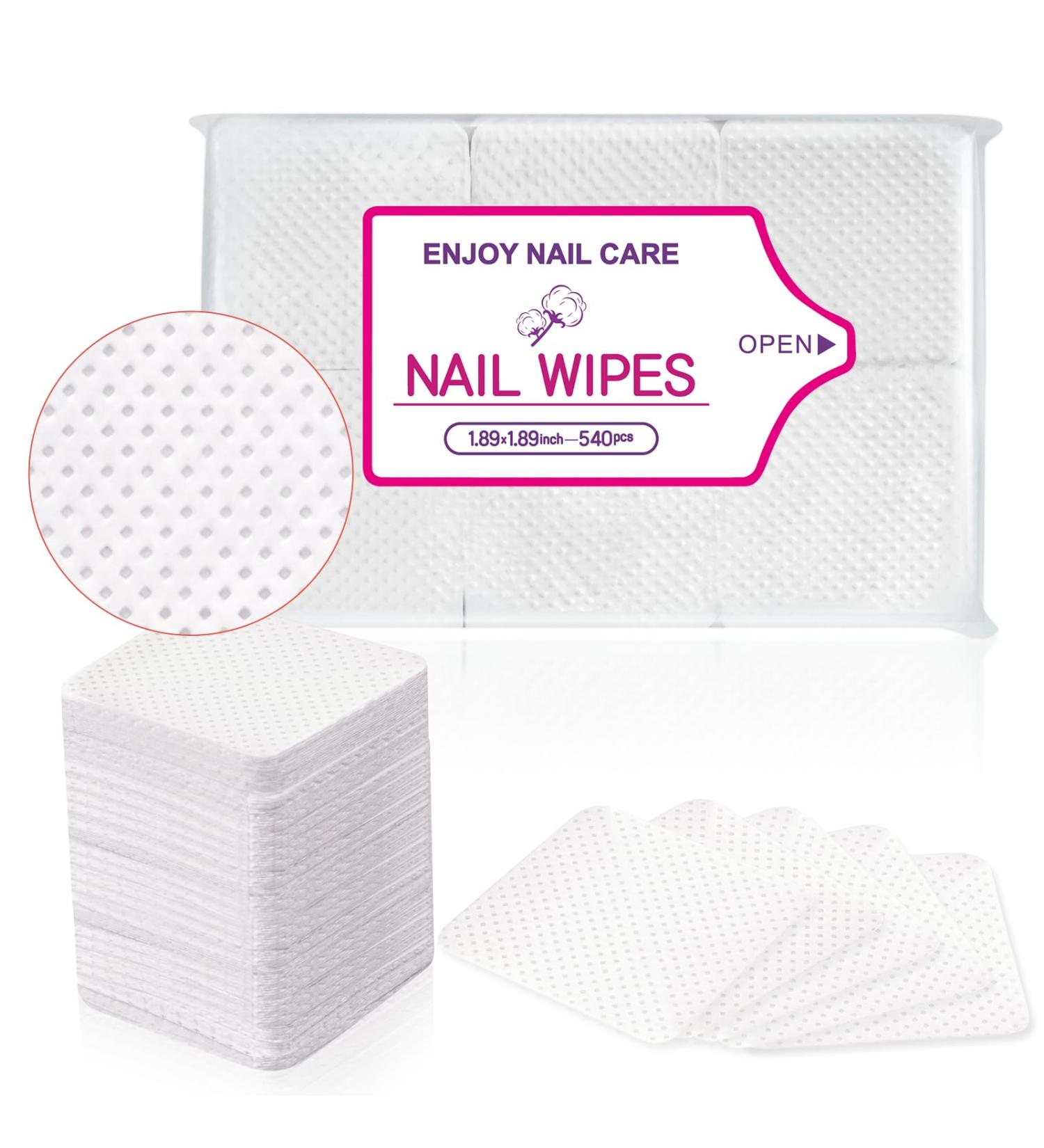 540 Lint-Free Nail Polish Remover Pads - Gel Nail Wipes & Cleaner | Zelette Roll for Nail Art | Premium Quality - Buy Online on GoSupps.com