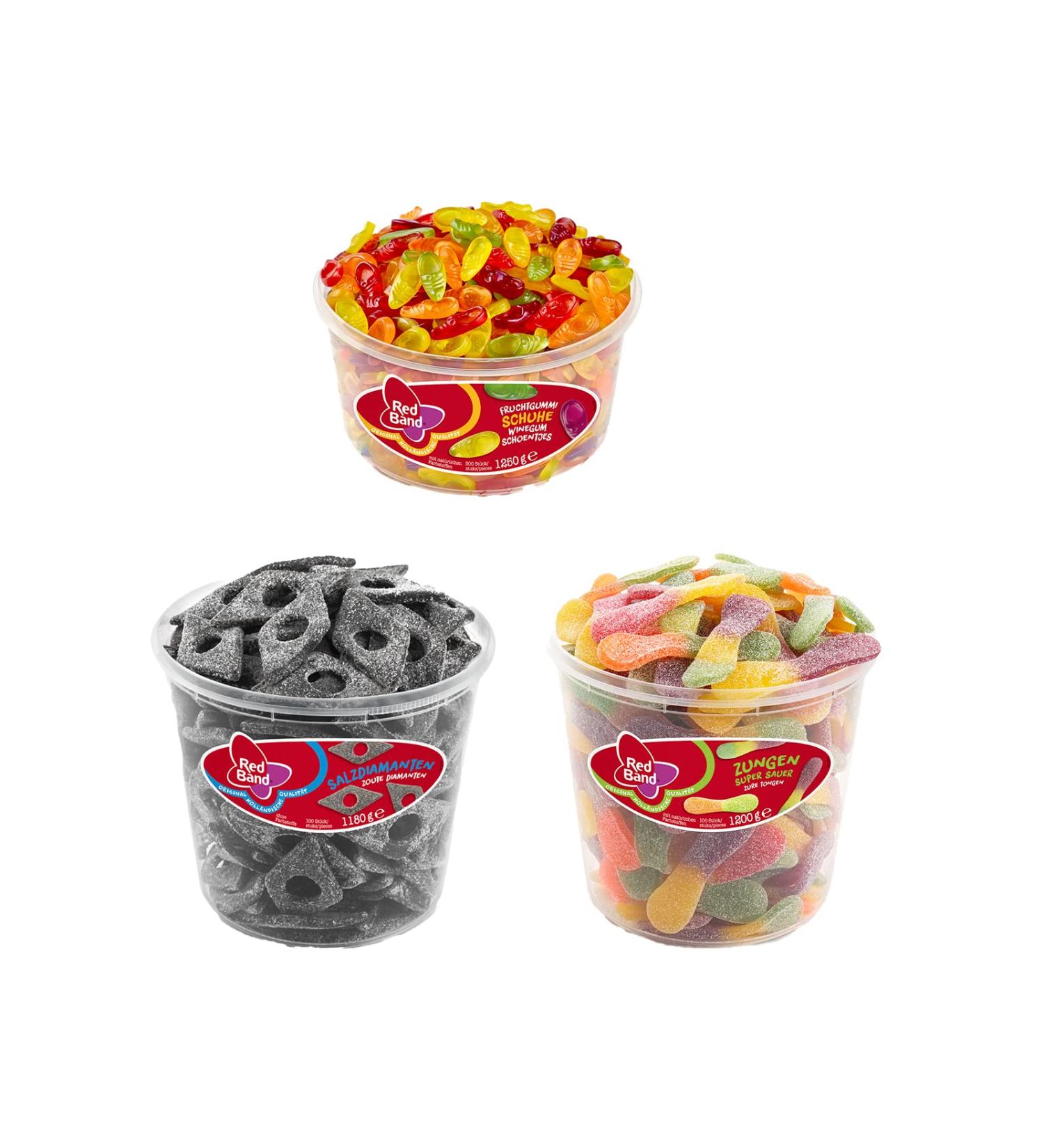 Various selection of sweets + 1 HL-purchase notepad FREE (FruitShoes SaltDiam. TongueSS+1HLKauf pad)