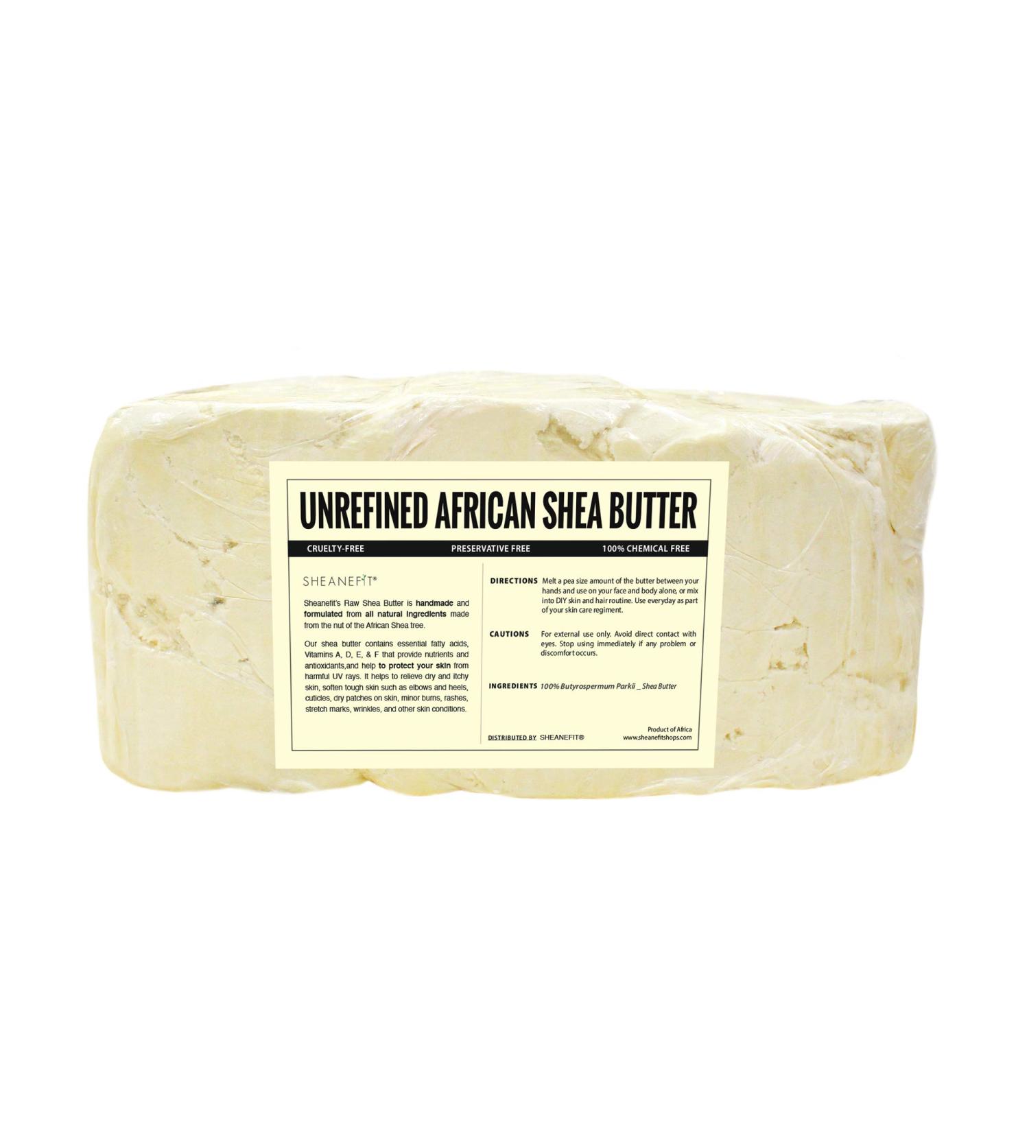 10lb Raw Unrefined Ivory African Shea Butter Bulk Bar - DIY Body Butter Making - Shea Moisture for Skin Care - 1 Pack - Buy Online on GoSupps.com