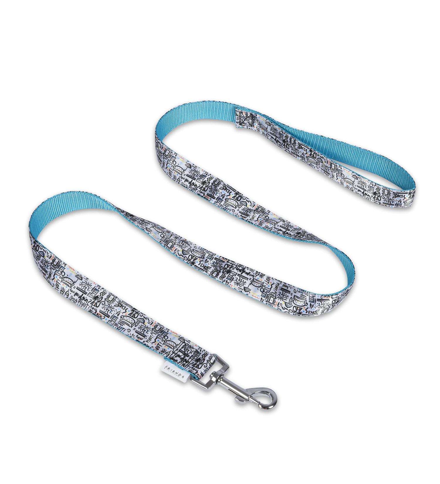 Friends TV Show City Doodle Dog Leash - 6ft Puppy Leash for Dogs | Blue Dog Lead Attaches to Harness for Dog Walking - Buy Online on GoSupps.com
