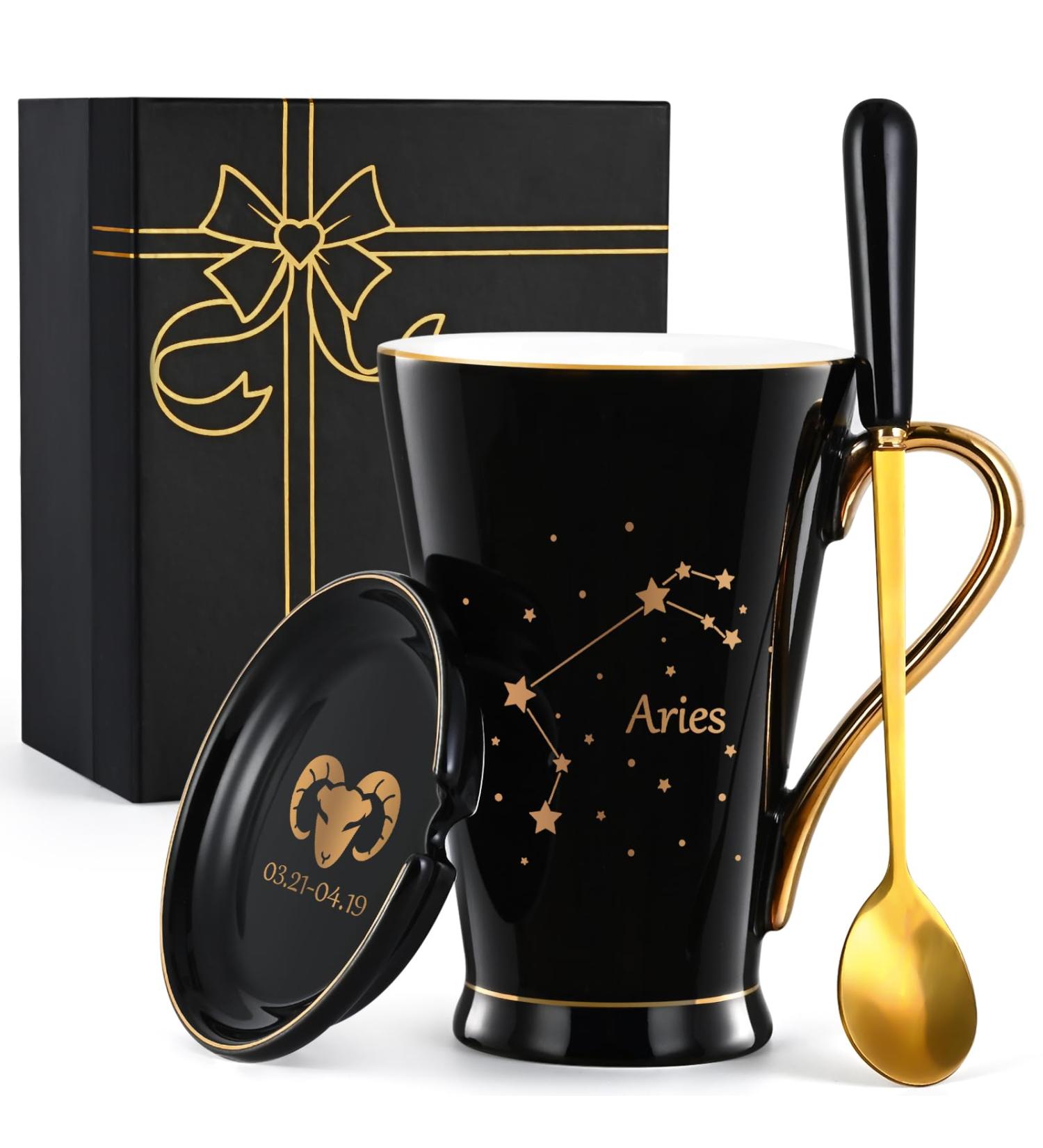 Maustic Birthday Gifts for Women Men Zodiac Sign Gifts Astrology Horoscope Constellation Gifts Gifts for Best Friend Sister Astrology Lover Aries - Buy Online on GoSupps.com