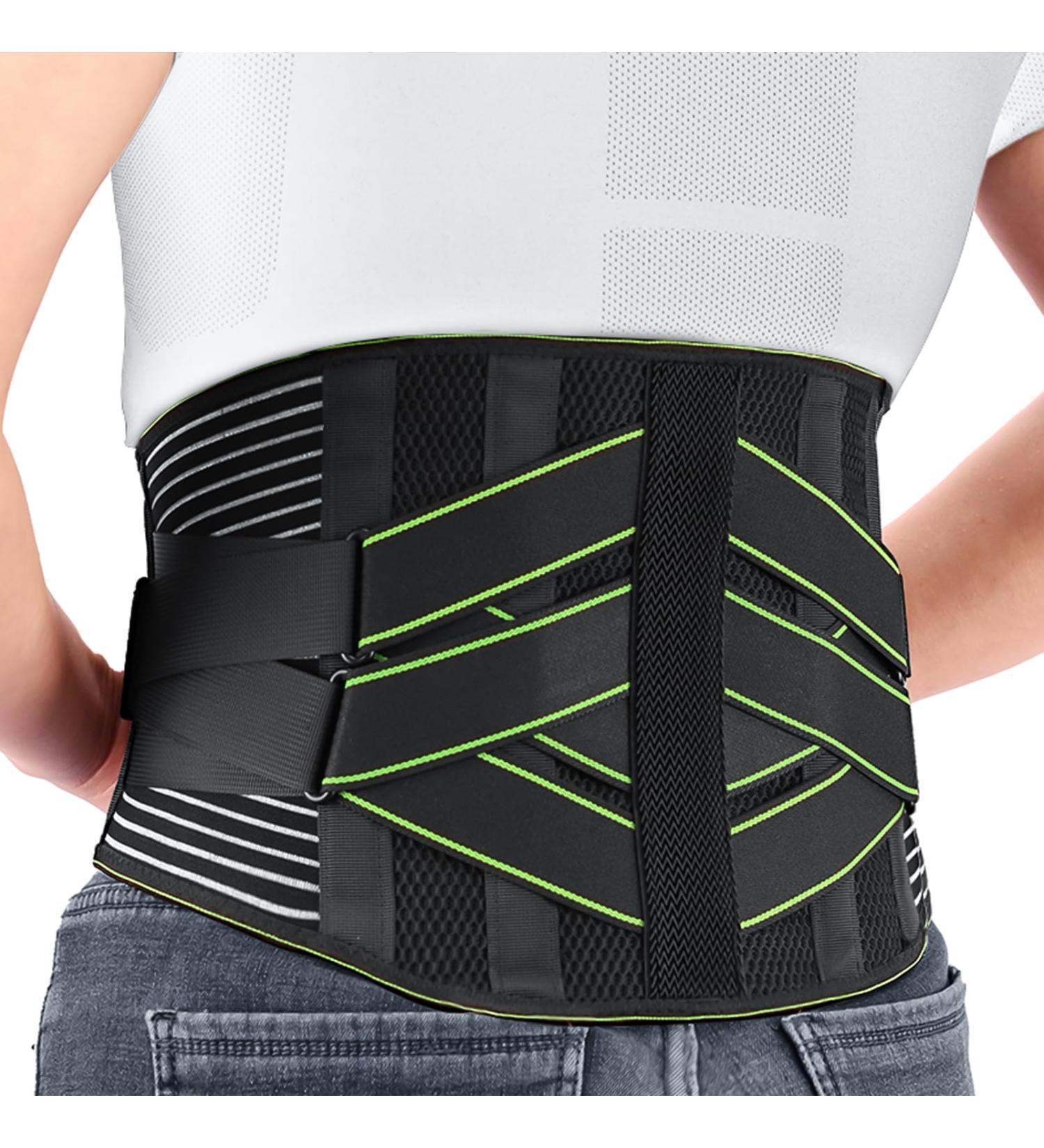 YAHA Back Support Belt for Lower Back Pain Relief - M Size (Waist 33-39) | Lumbar Brace for Work, Heavy Lifting, Herniated Disc, Sciatica, Scoliosis | Breathable with 7 Stays and Lumbar Pad - Buy Online on GoSupps.com