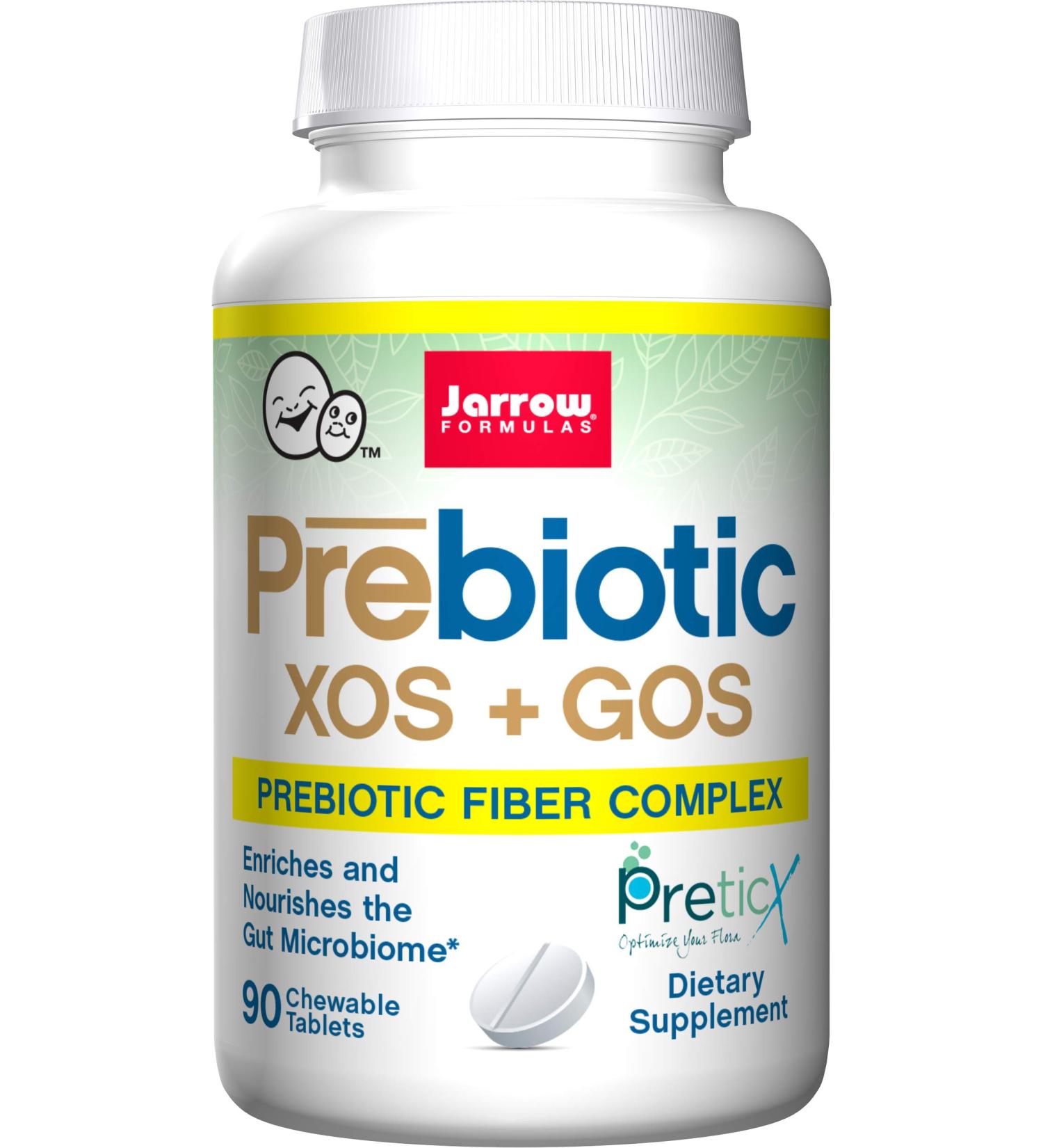 Jarrow Formulas XOS + GOS Prebiotic Chewable Tablets 90 Count