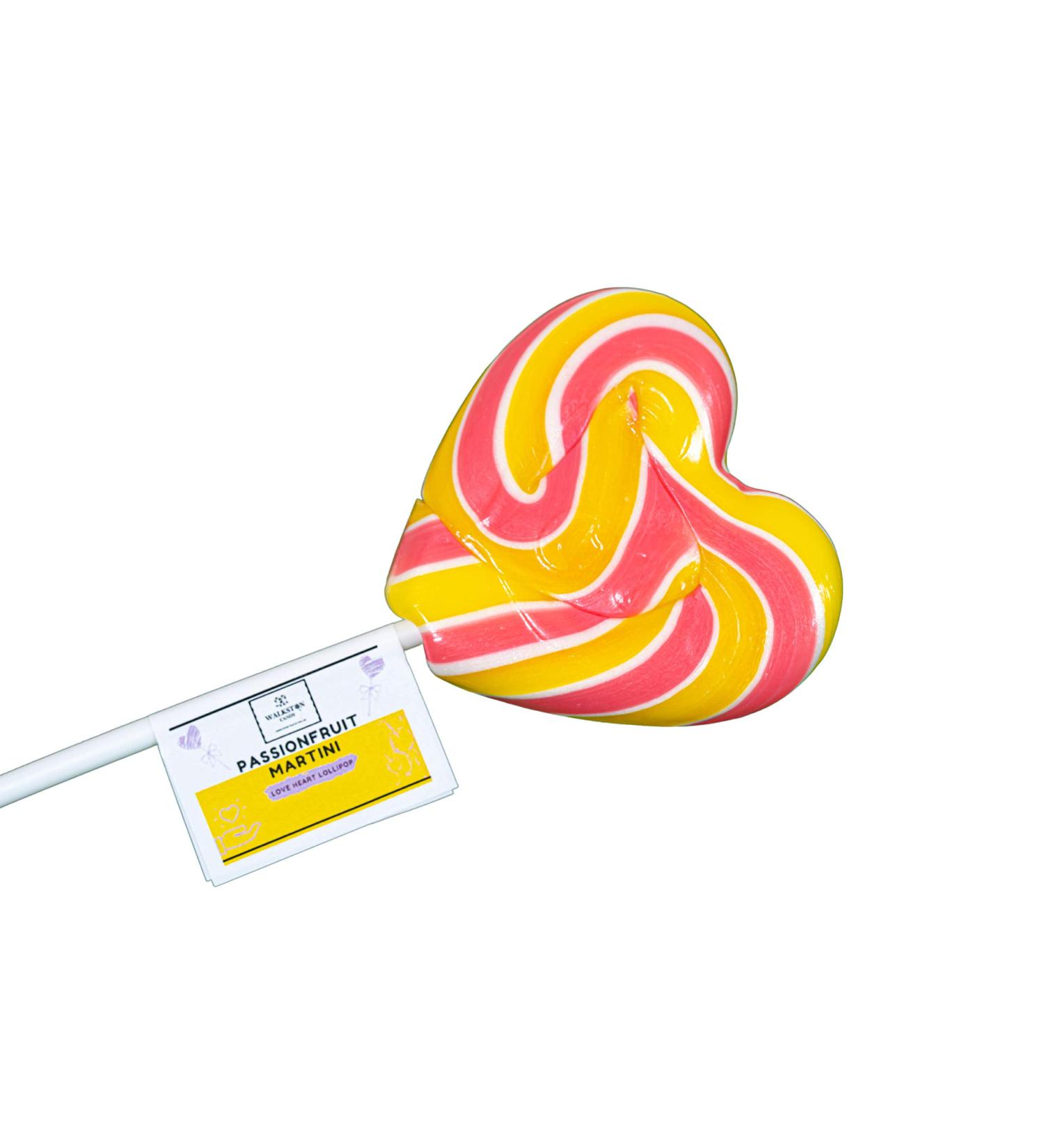 Passionfruit Martini Love Heart Lollipops 35g 1 Lollipop (1) - Buy Online on GoSupps.com