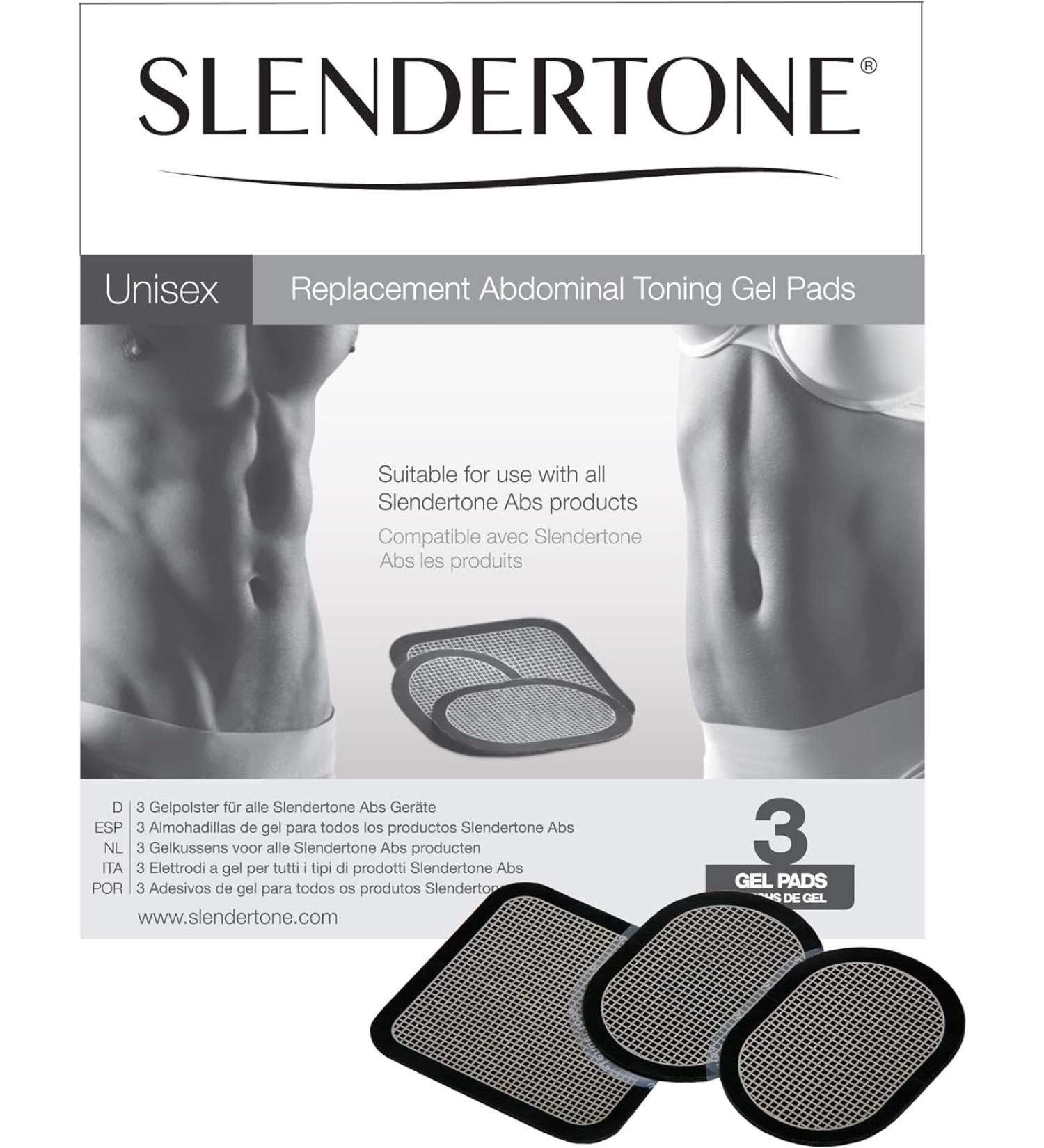 Slendertone Abs Gel Pads (1 Set) - Replacement Electrodes for Toning Belt (0706-9607) - Buy Online on GoSupps.com