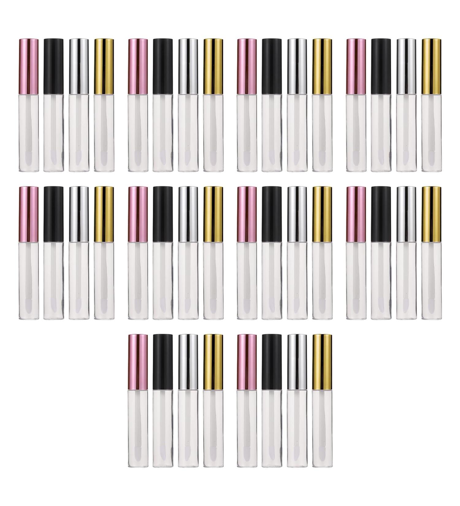 VILLCASE Lot de 40 Tubes de Gloss Vides 10 Ml avec Embout Pinceau Int gr Rechargeables en ABS tanches et Portables pour Soin des L vres Gloss et Huiles Liquides pour Usage Voyage - Buy Online on GoSupps.com