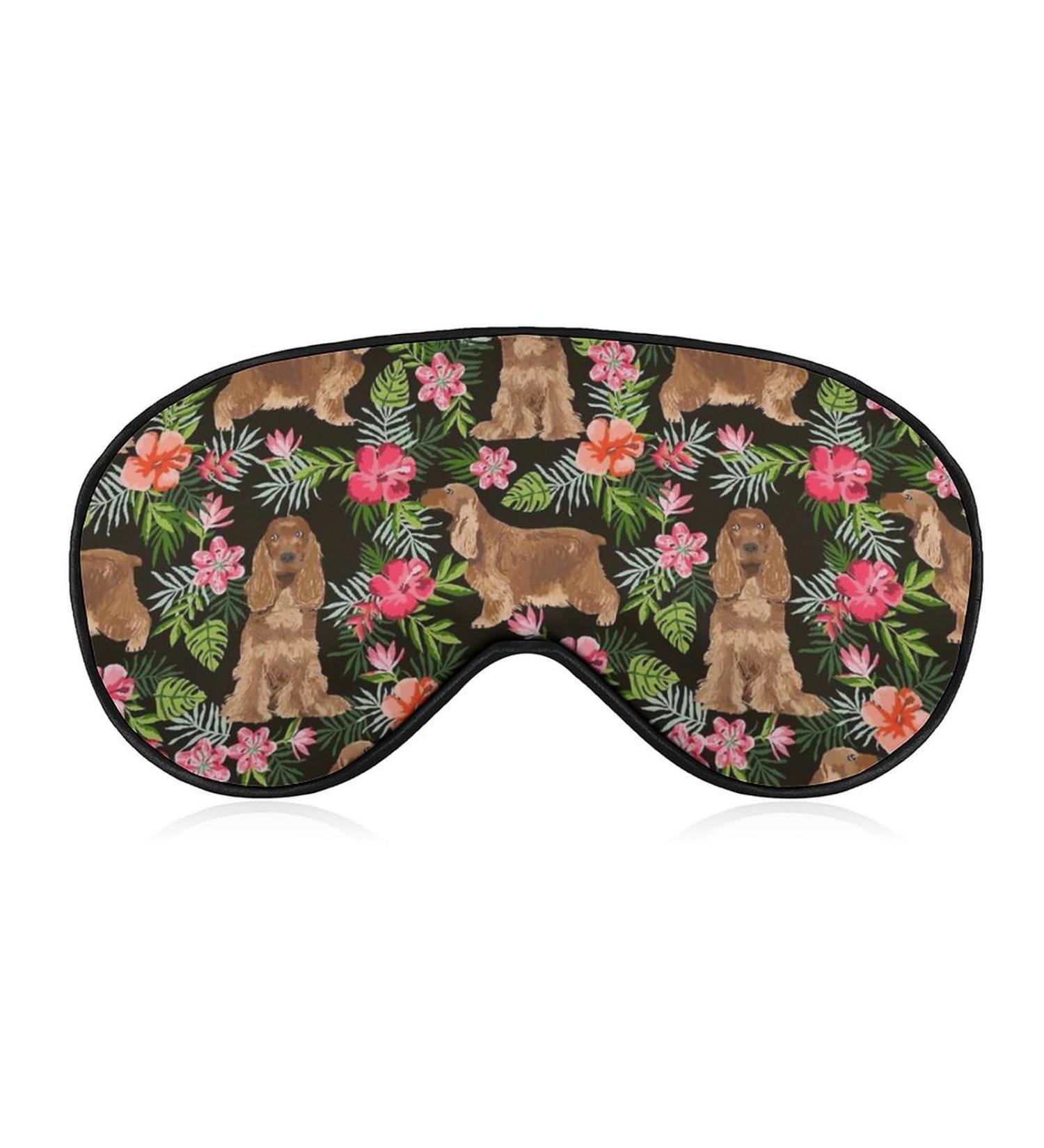 Cocker Spaniel Sleep Mask - Adjustable Eye Cover for Sleeping and Travel - Blocks Light for a Restful Nap - Men and Women - Buy Online on GoSupps.com