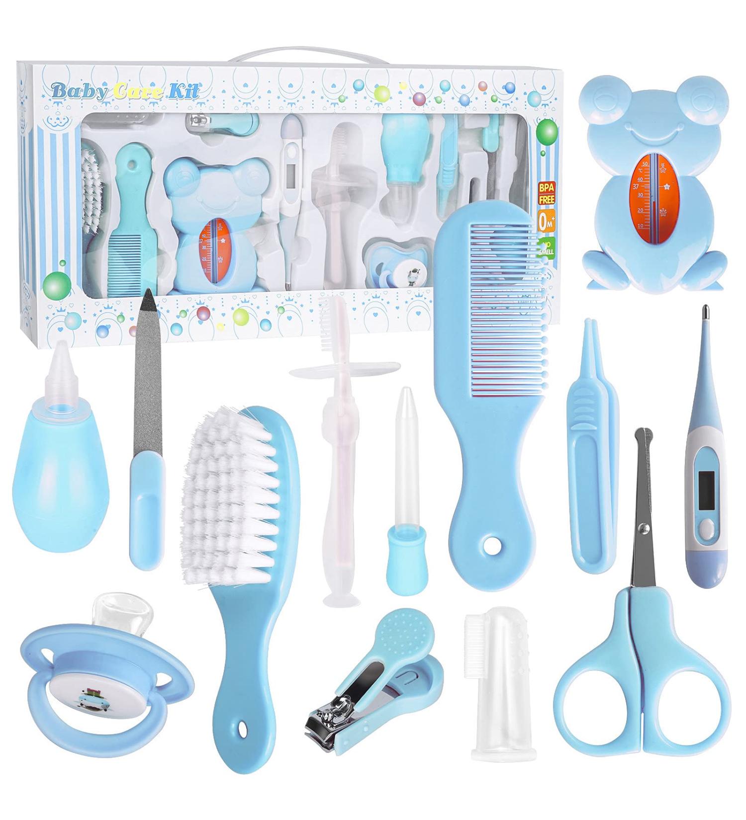 RoseFlower Baby Healthcare and Grooming Kit - 13 in 1 Newborn Essentials Nursery Care Set for Infant Toddler Boys Girls #13 - Buy Online on GoSupps.com
