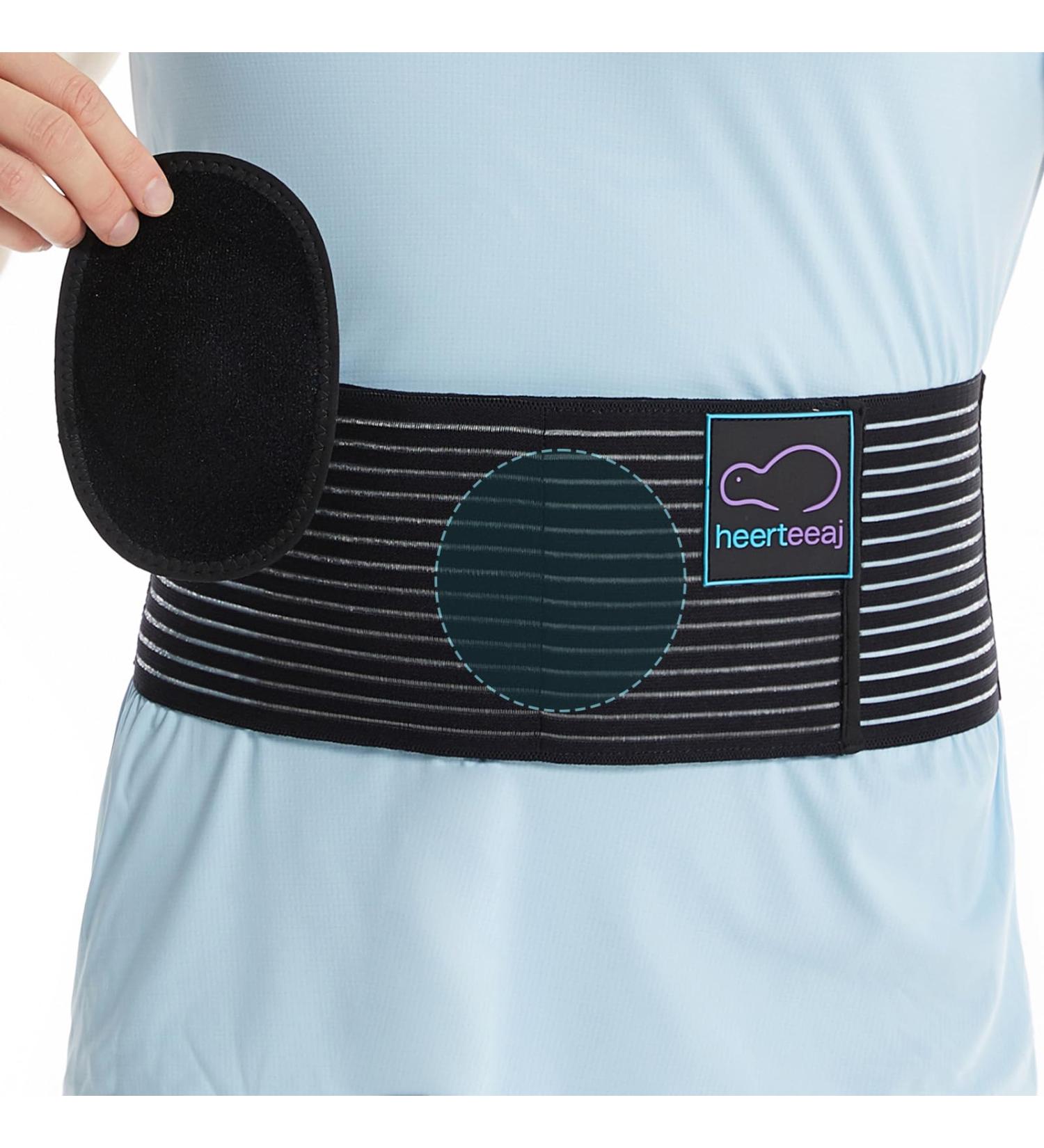 Umbilical Hernia Strap for Men and Women - Abdominal Support with Compression Pads - Post-Surgery and Postpartum Recovery - Large/X-Large - Buy Online on GoSupps.com
