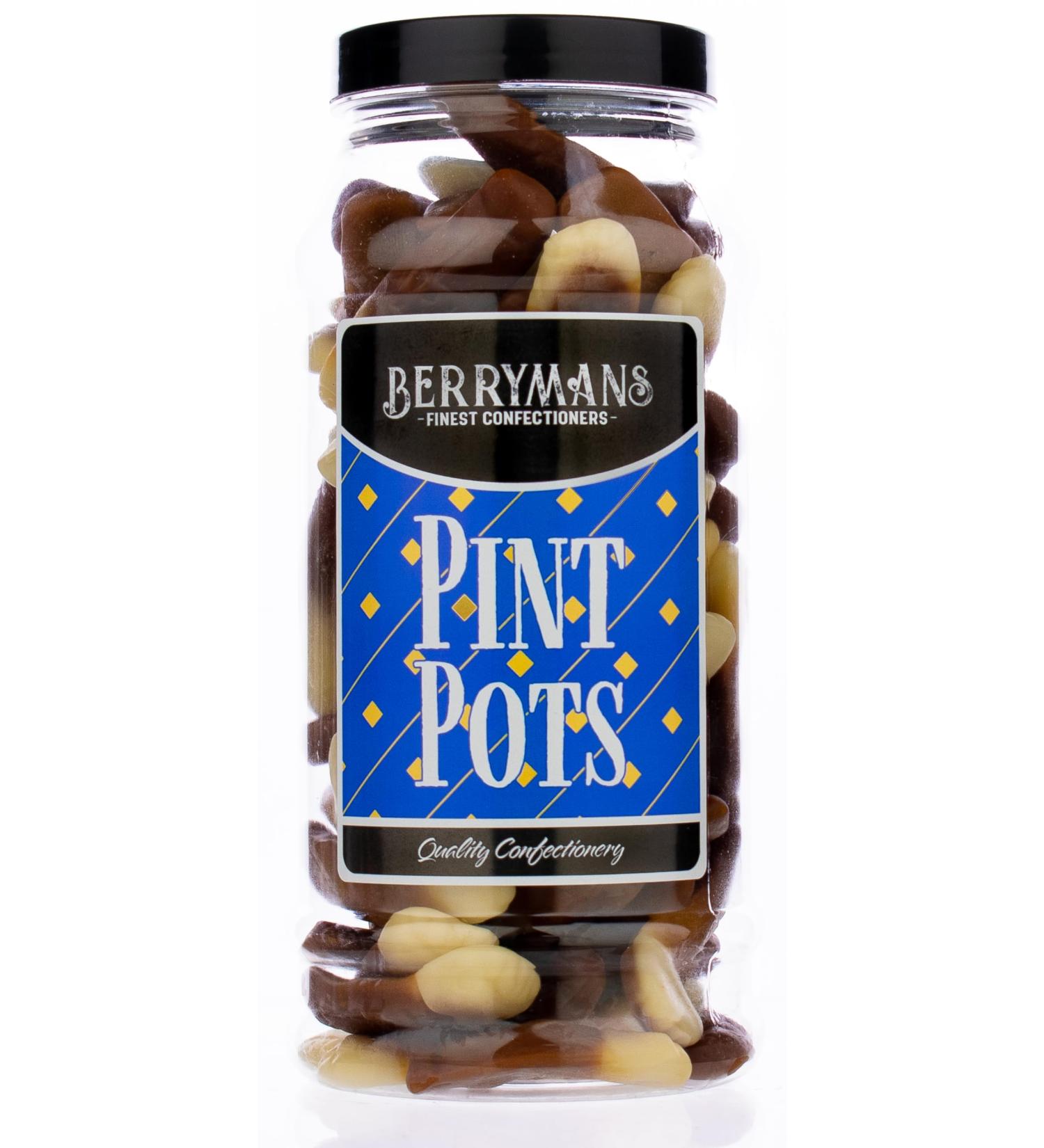 Original Pint Pots Retro Jelly Gummy Sweets Gift Jar By Berrymans Sweet Shop - Classic Sweets Traditional Taste. - Buy Online on GoSupps.com