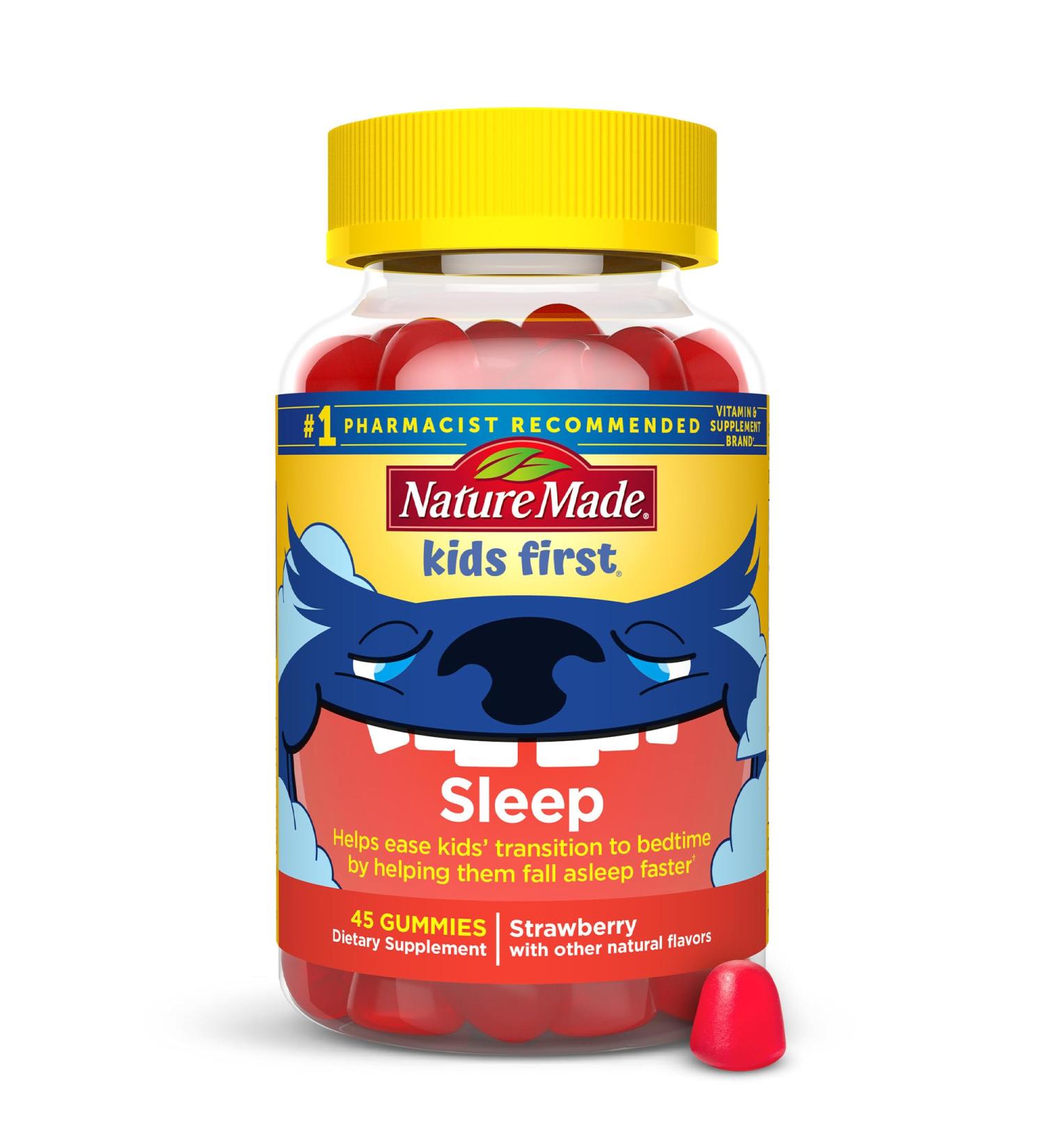 Nature Made Kids First Sleep Melatonin Gummies 100% Drug-Free Sleep Aid Kids Sleep Gummies for Restful Sleep 45 Count 45 Count (Pack of 1) - Buy Online on GoSupps.com