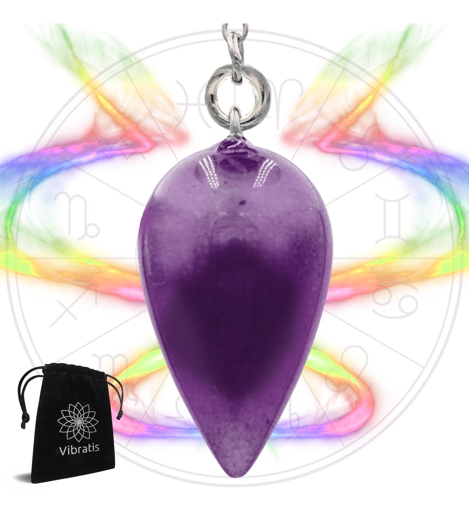 Amethyst Pendulum for Radiesthesia & Fortune Telling | Calm Concentration & Creativity Stone - Buy Internationally - Buy Online on GoSupps.com