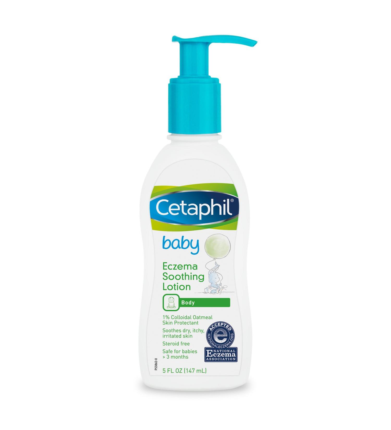 Cetaphil Baby Eczema Soothing Lotion  Colloidal Oatmeal  Paraben Free  Hypoallergenic  Dry Skin  5 Fluid Ounce