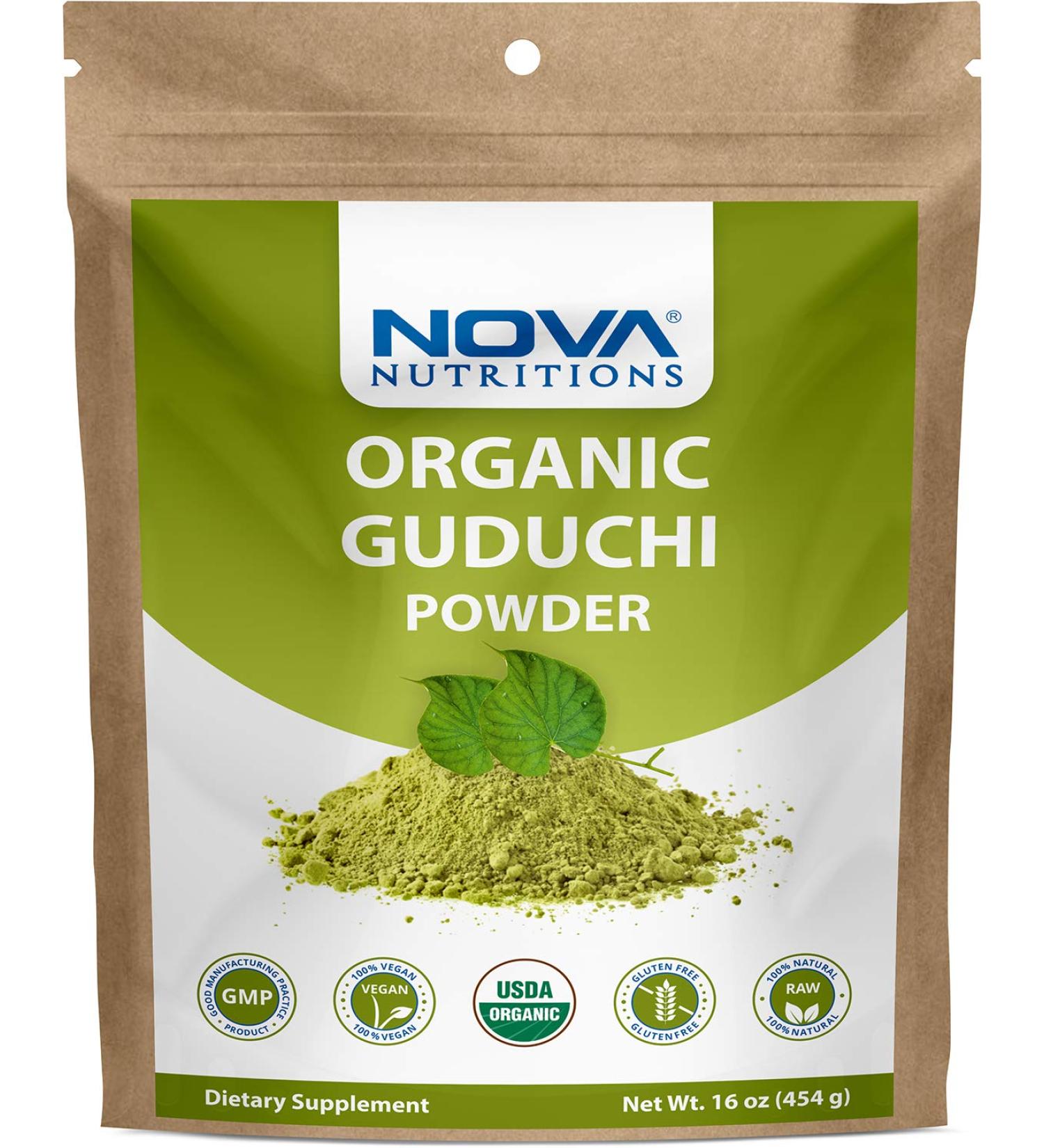 Organic Guduchi Powder 16oz (454g) - Ayurvedic Herbal Immune Support | Nova Nutritions - Buy Online on GoSupps.com
