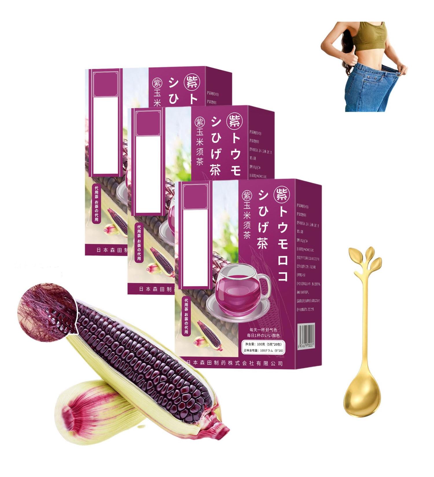 Highly Popular in Japan Detoxifying and Nourishing Purple Corn Husk Tea 100% Organic Purple Corn Husk Tea Organic Purple Corn Husk Tea Corn Husk Tea Bags Natural Corn Husk Tea (3Box) - Buy Online on GoSupps.com