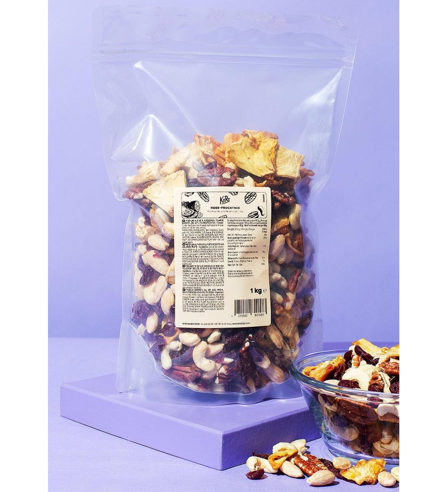 KoRo - Sweet and salty fruit and nut mix 1 kg - Buy Online on GoSupps.com
