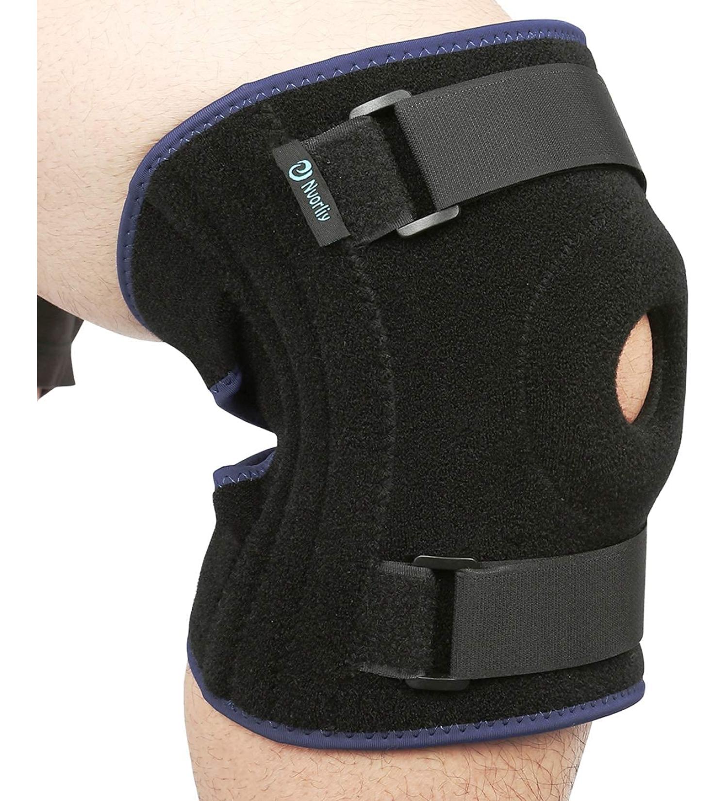 Nvorliy Plus Size Knee Brace 7XL/8XL - Stabilizing Support for Arthritis, ACL, Meniscus Tear - Breathable Neoprene for Running & Post-Surgery Relief - Buy Online on GoSupps.com