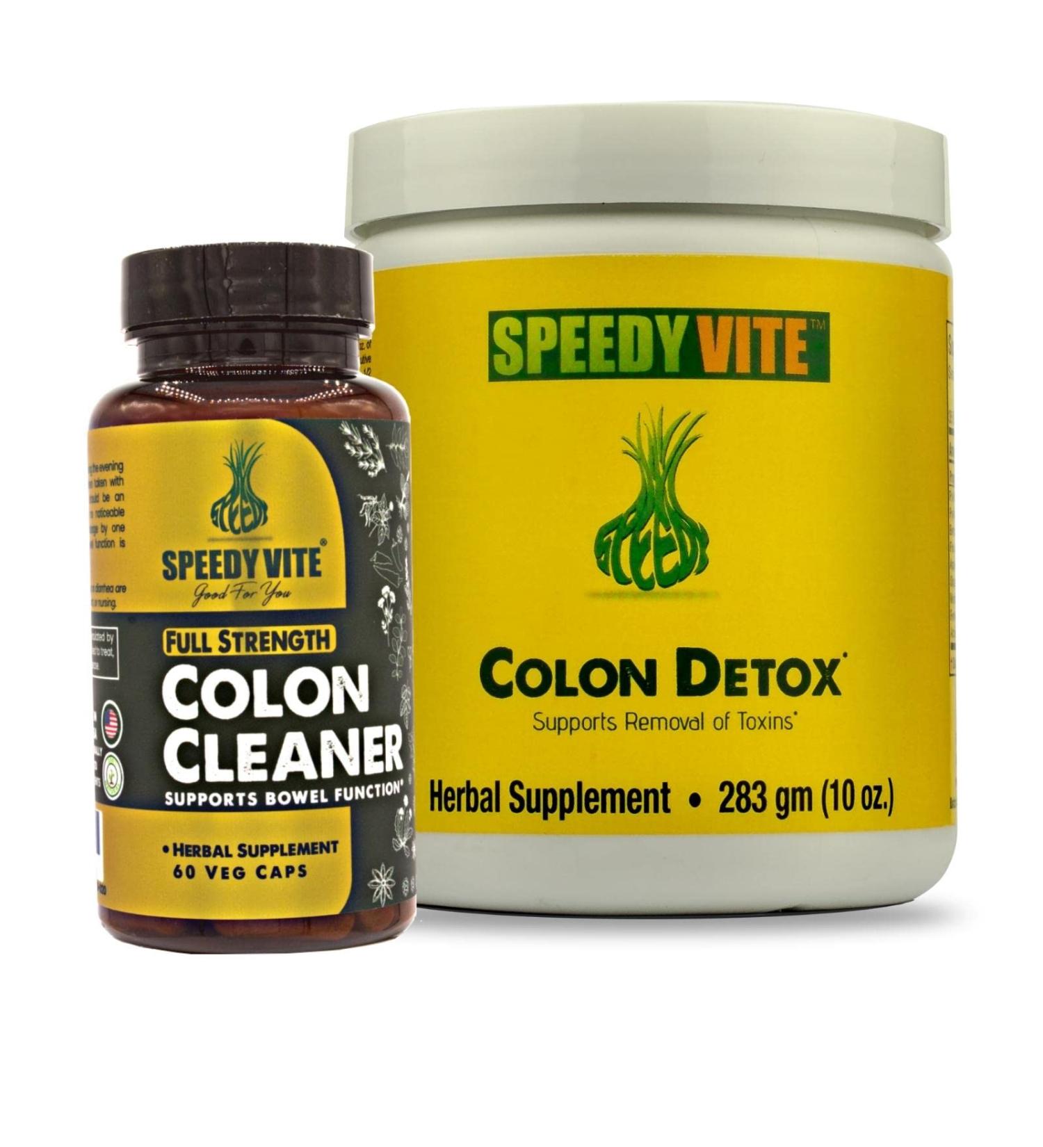 Complete Colon Detox & Cleanse Set - 10oz Powder & 60 Veg Tablets | Effective International Shipping - Buy Online on GoSupps.com
