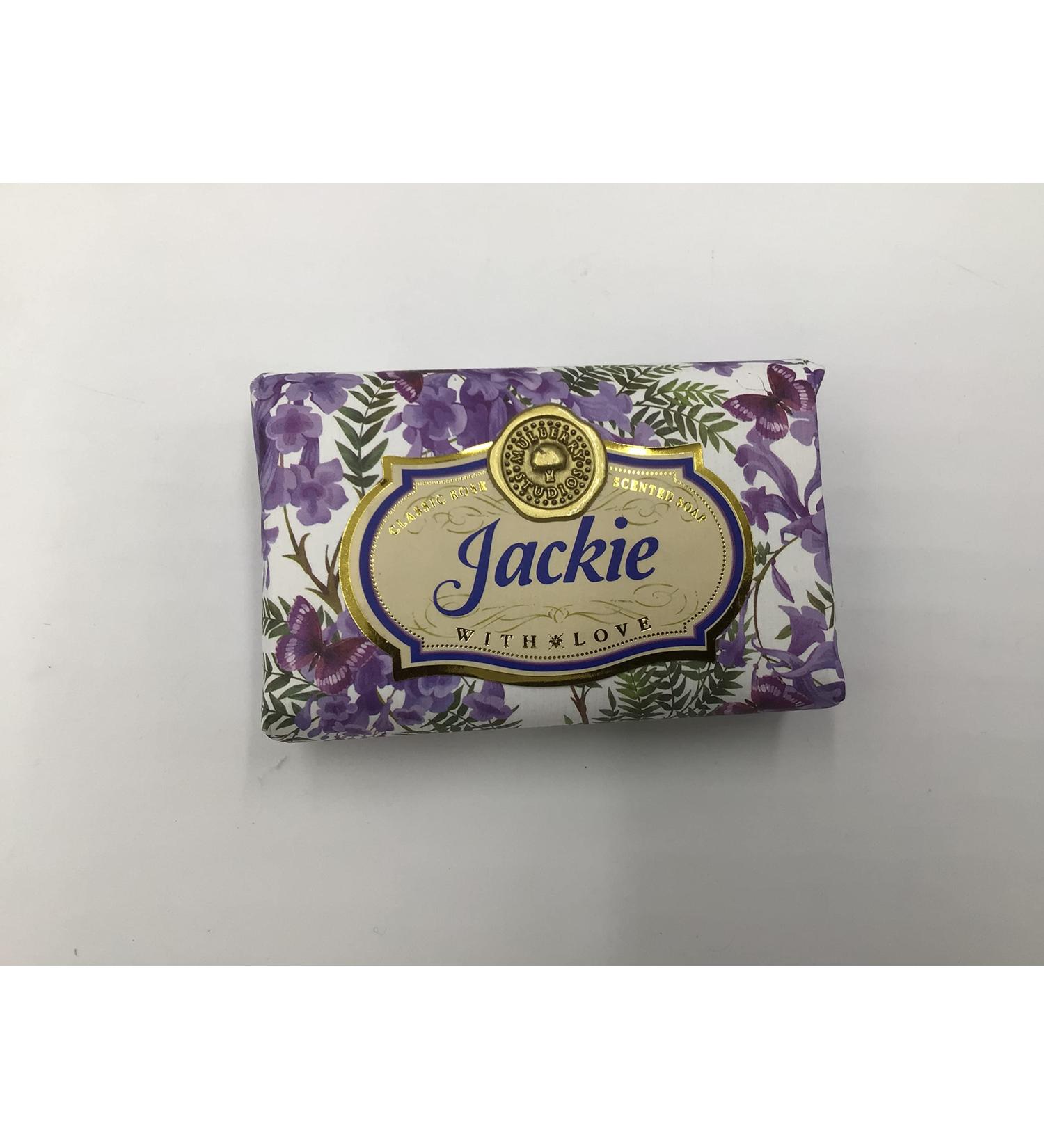 Jackie - Gift Soap Bar For Her Birthday Rose Scent Mum Grandmother Cleanser Lather Present Girl