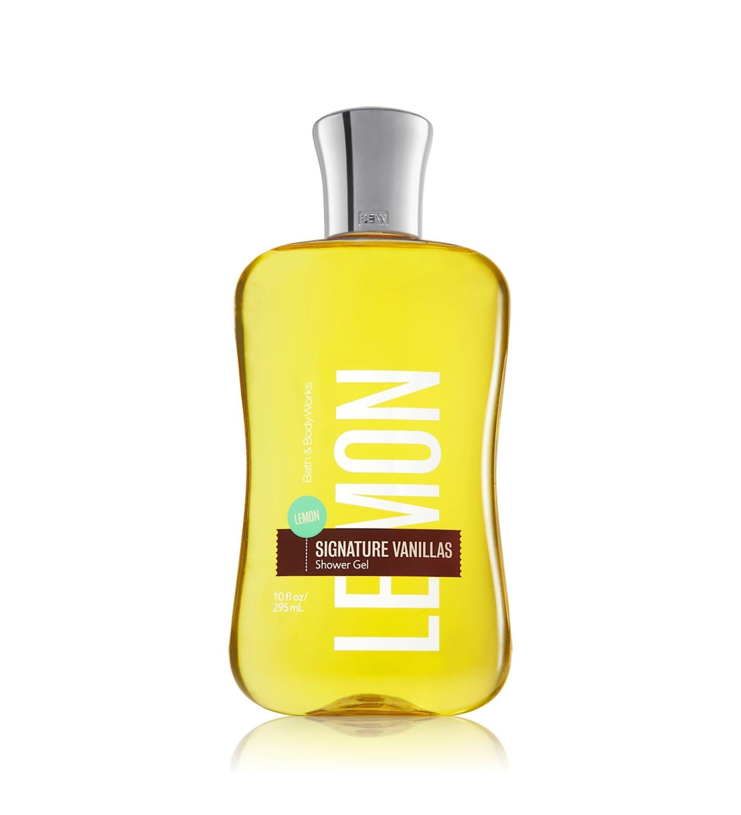 Bath & Body Works Lemon Signature Vanillas Shower Gel 10 oz (295 ml)