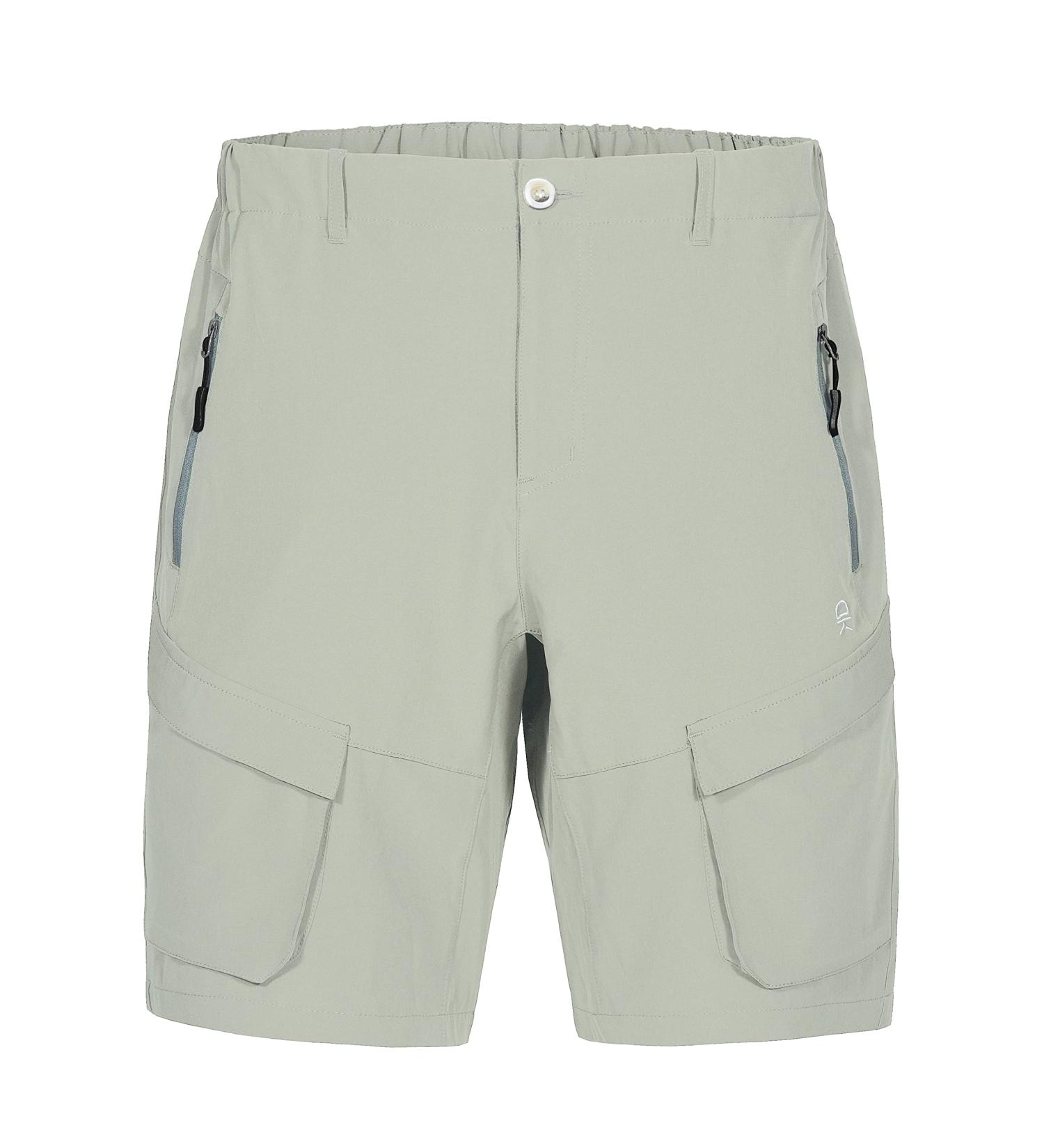 Men's Stretch Quick Dry Cargo Shorts for Hiking Camping Travel - Khaki - Large - Buy Online on GoSupps.com