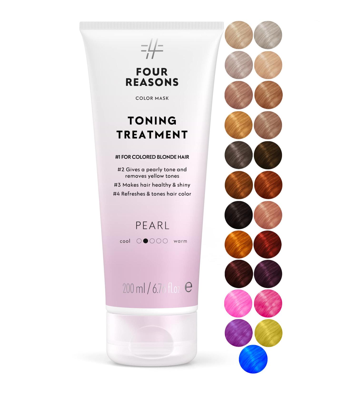 Color Mask Pearl Blond: Toning Treatment for Color-Treated Hair - 200ml | Vegan & Cruelty-Free | Semi-Permanent Dye | 23 Colors Available - Buy Online on GoSupps.com