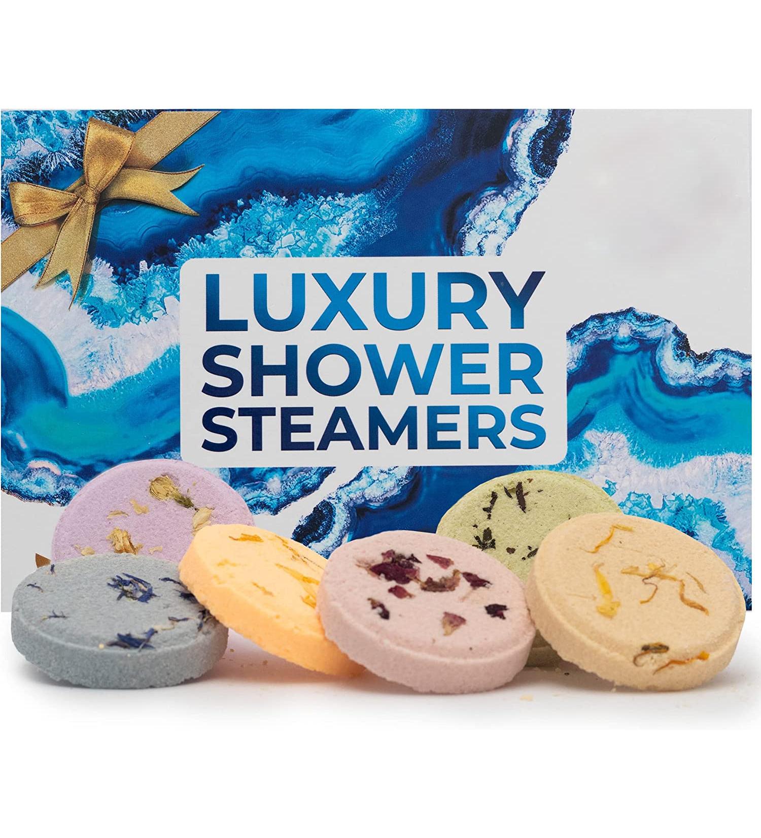 Shower Steamers Variety Pack - 6 Aromatherapy Shower Bombs for Stress Relief and Self Care - Unique Spa Gift for Women's Birthday - Buy Online on GoSupps.com