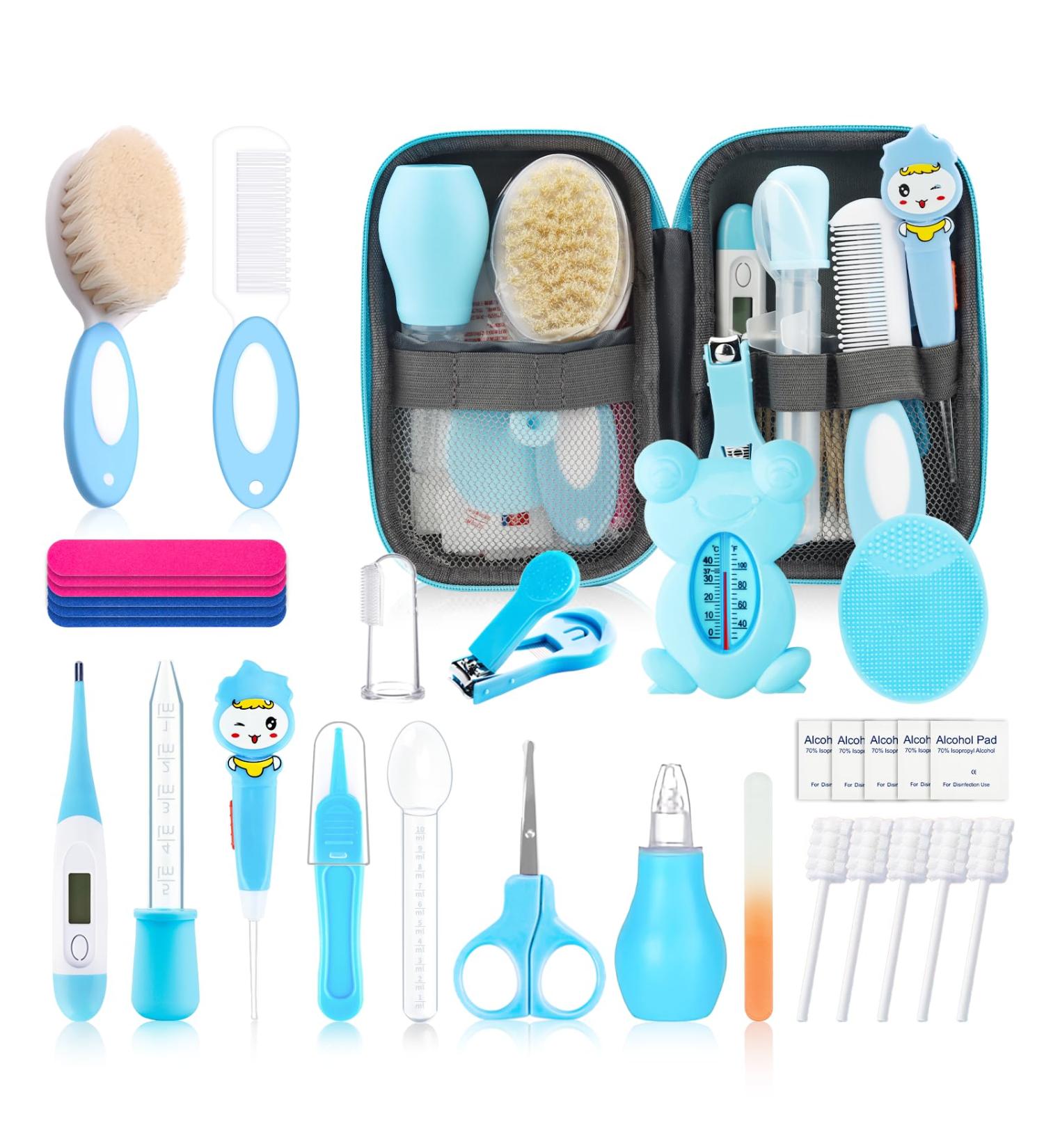 POPYJAN Baby Healthcare and Grooming Kit | 36PCS Safety Care Set for Newborns | Blue-18pcs Nursery Health Set - Buy Online on GoSupps.com