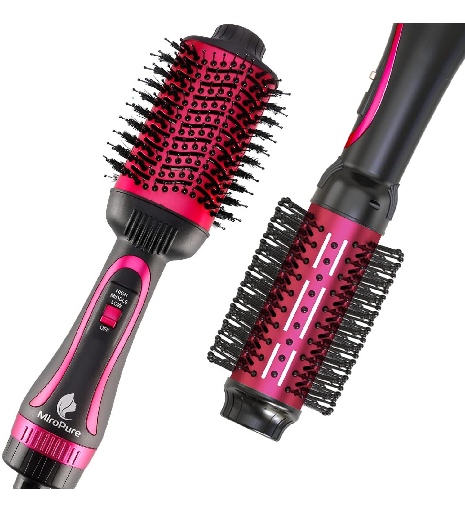 MiroPure Hot Air Brush One Step Hair Dryer & Volumizer - Rose Red - Buy Online on GoSupps.com