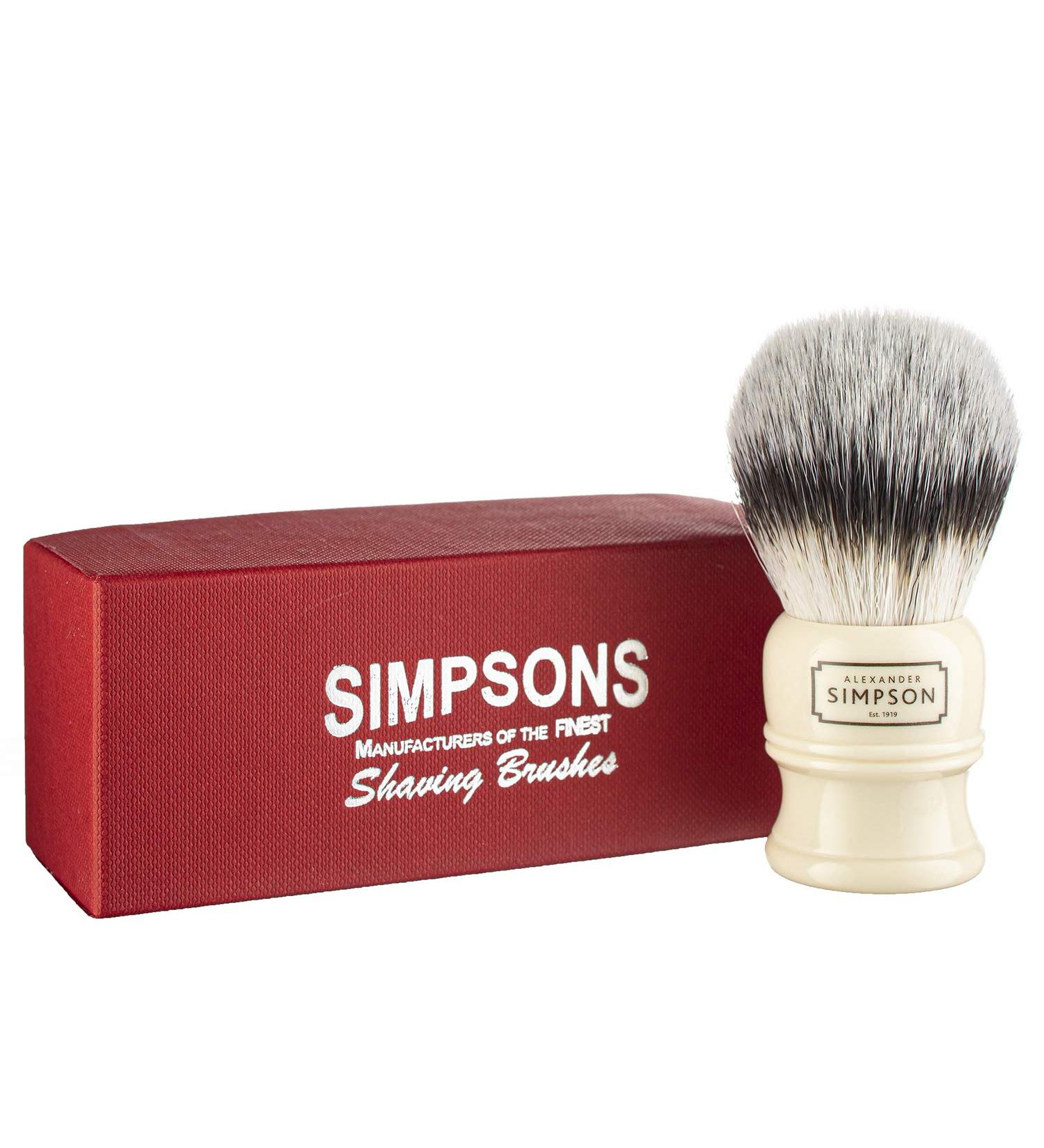 Alexander Simpson Trafalgar Synthetic Shaving Brush - Faux Ivory Handle (T3) - Buy Online on GoSupps.com