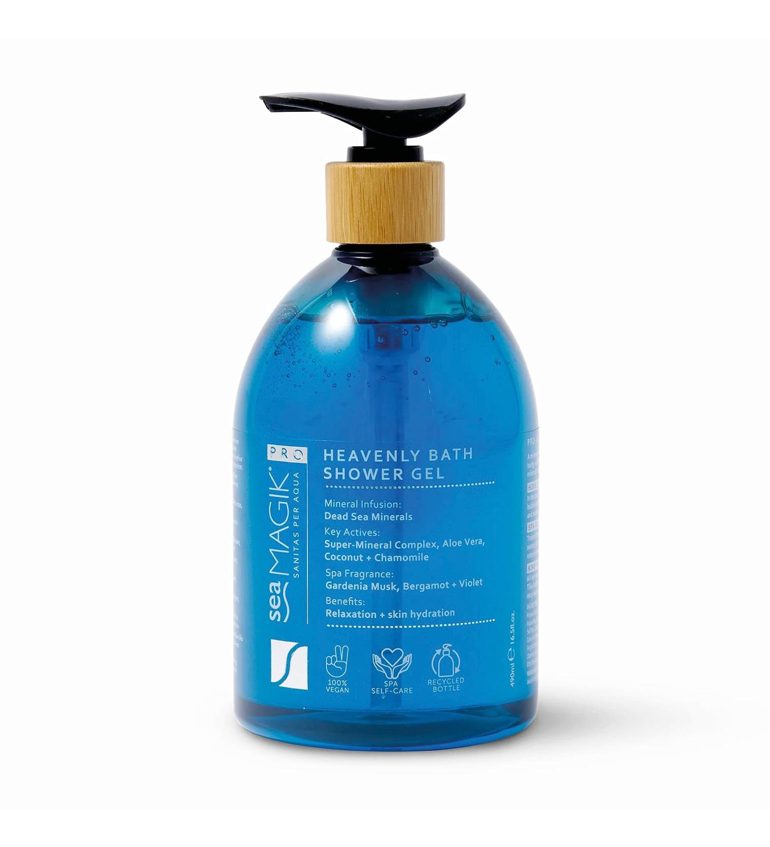 Sea Magik - Vegan Body Wash with Dead Sea Salt Refreshing and Cleansing Gel and Bath Soak Allergen Free for All Skin Types Hydrating Soothes Psoriasis and Eczema Cruelty Free (490ml) - Buy Online on GoSupps.com