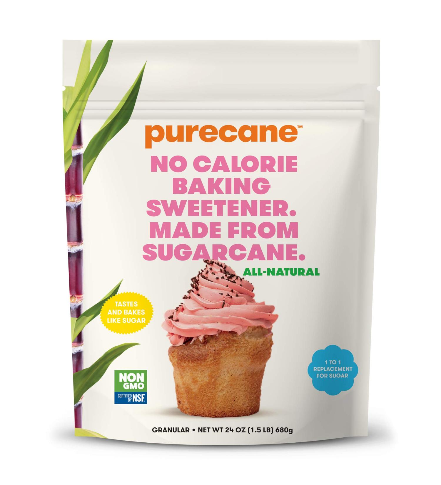 Purecane No Calorie Baking Sweetener - 24 oz (680g) | Zero-Calorie Sugar Substitute - Buy Online on GoSupps.com