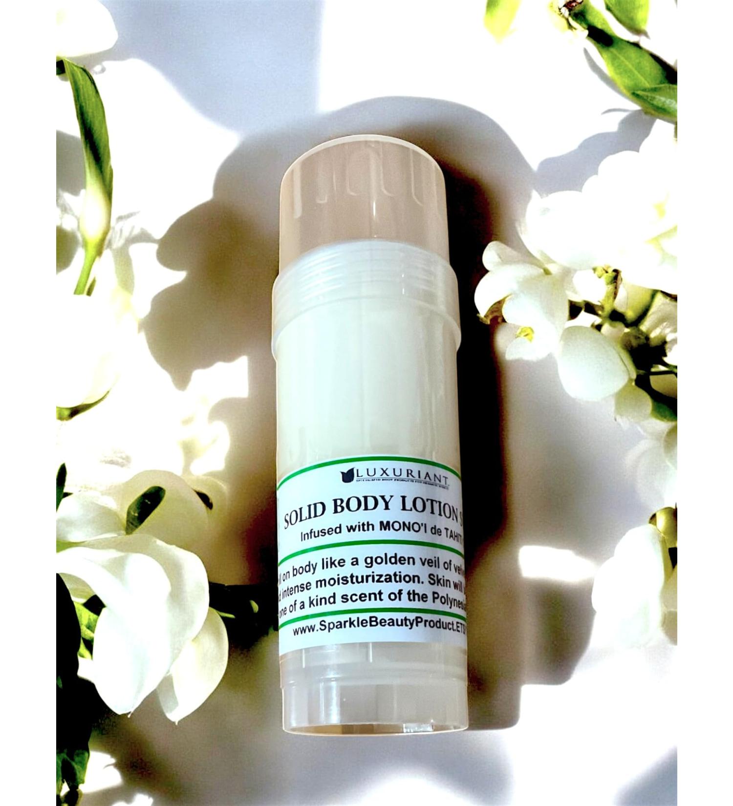 Luxuriant Monoi de Tahiti Solid Lotion Stick | all natural moisturizing balm | smooth soft skin | our ORIGINAL authenticate oil organic natural | moisture soft scent | Made in USA (2.30 ounce) - Buy Online on GoSupps.com