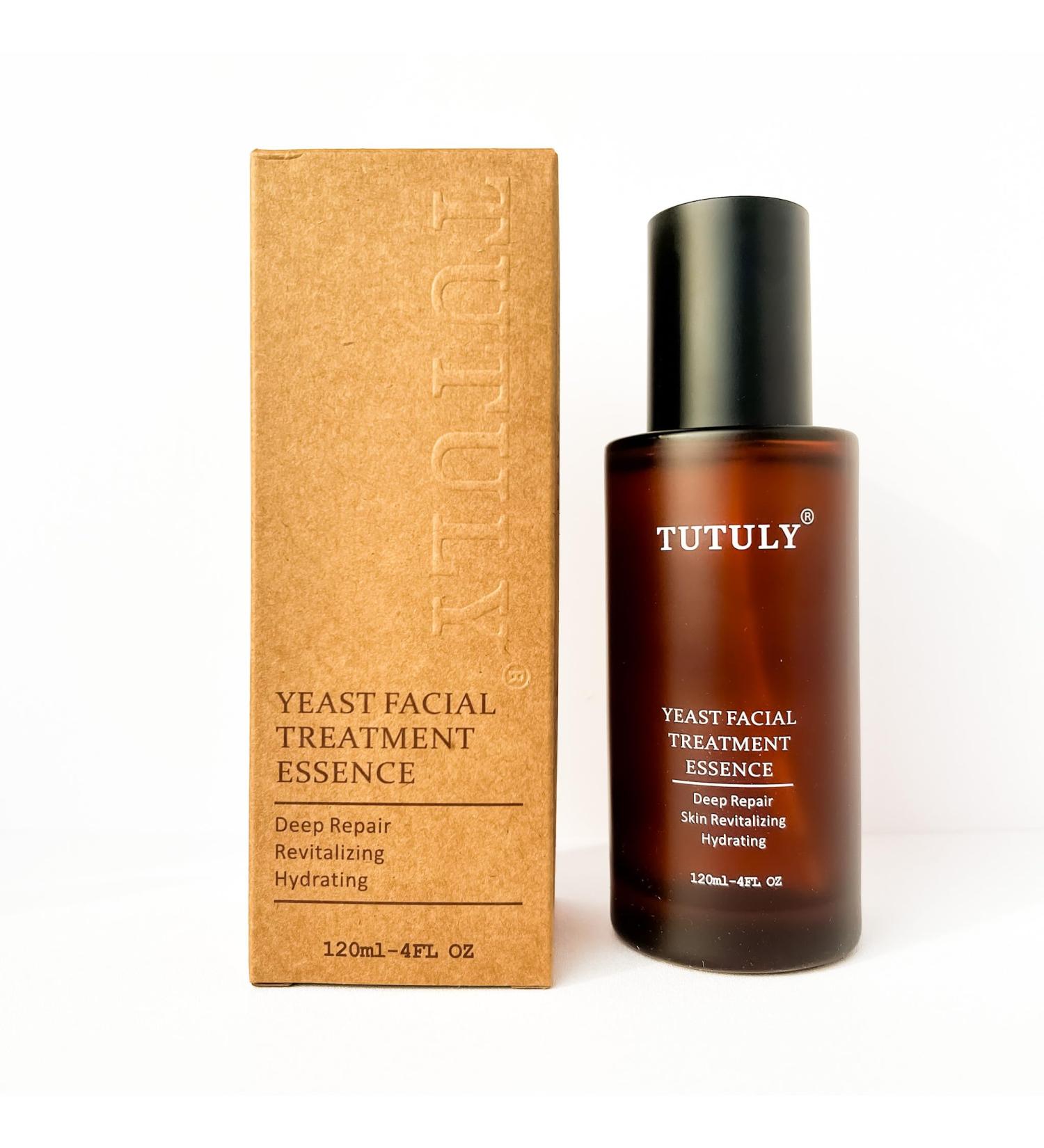 TUTULY Yeast Facial Treatment Essence | Organic Rose Hydrosol Deep Repair Hydrating Brightening Revitalizing | Antioxidant Fade Sunspots and wrinkles Restore Elasticity Clear Acne | 120ml - Buy Online on GoSupps.com