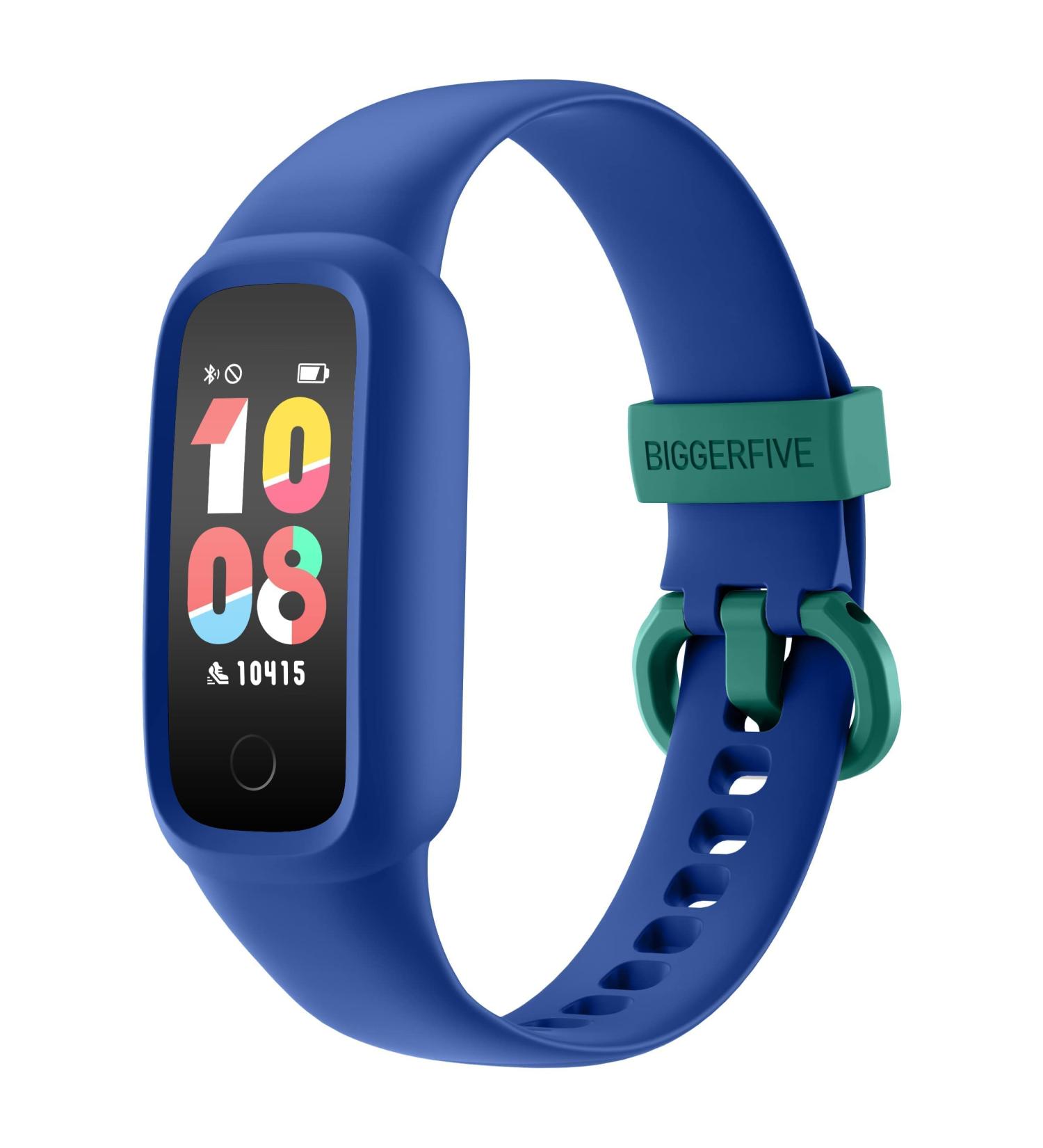 Biggerfive Vigor 2L Fitness Tracker Watch for Kids | Waterproof Activity Tracker with Pedometer Pulse Clock Calorie Counter & Sleep Monitor - Perfect for Young Girls in Blue - Buy Online on GoSupps.com