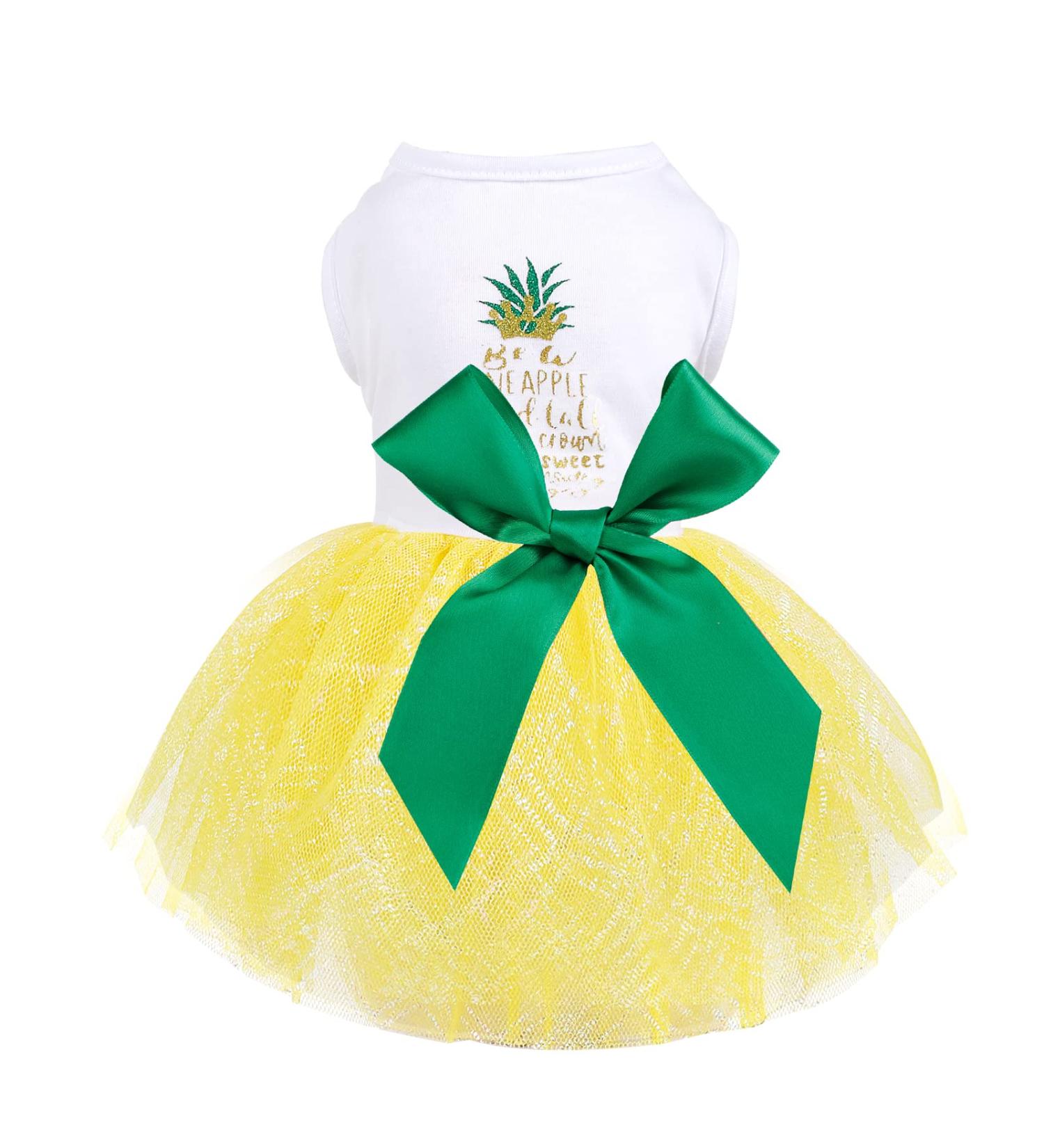 Summer Mesh Dresses for Small Dog Girls - Yorkie Chihuahua & Tea Cup Styles | Princess Birthday Outfits - Buy Online on GoSupps.com