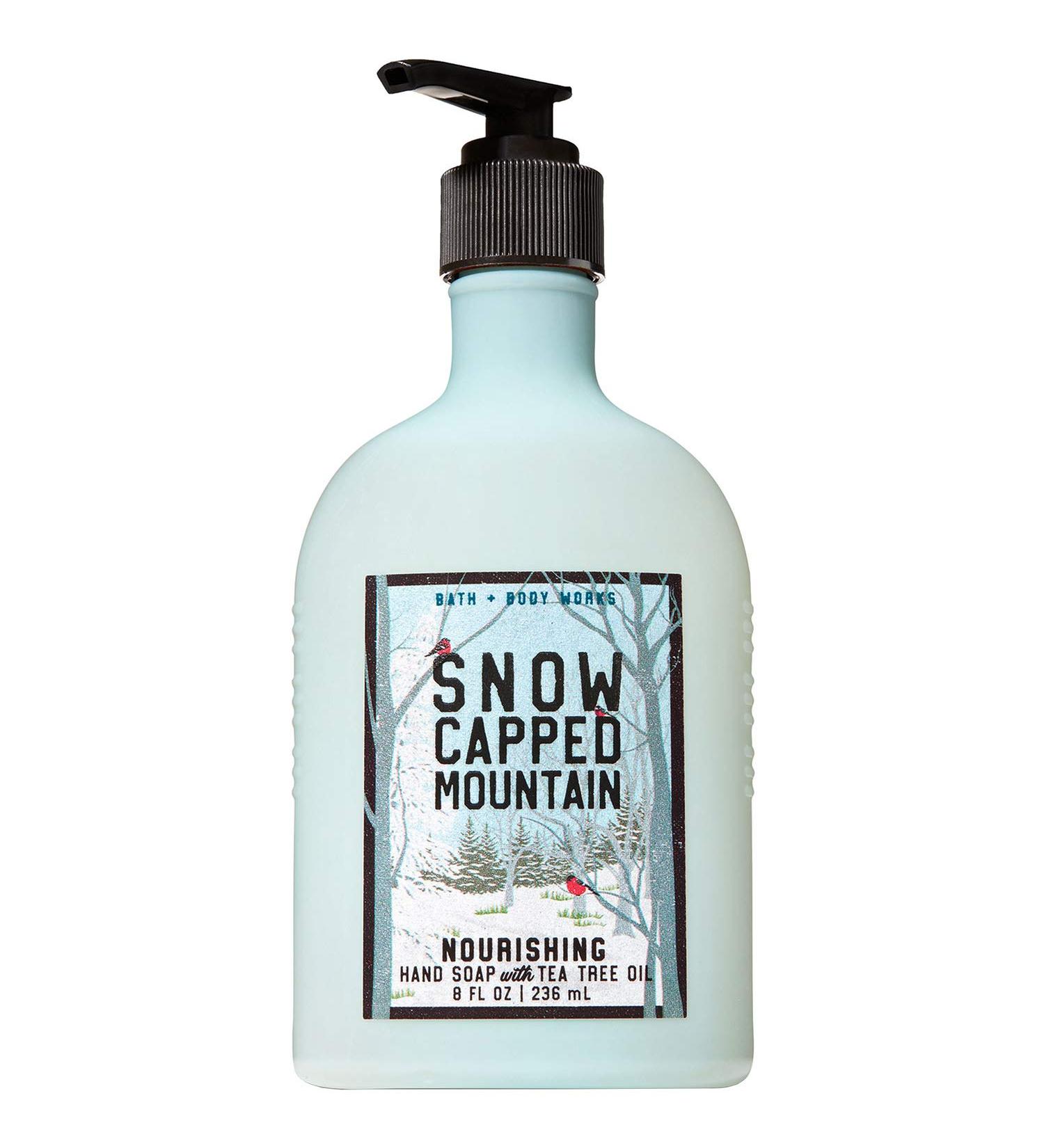 Bath and Body Works SNOW CAPPED MOUNTAIN Hand Soap with Tea Tree Oil 8 Fluid Ounce (2018 Edition)