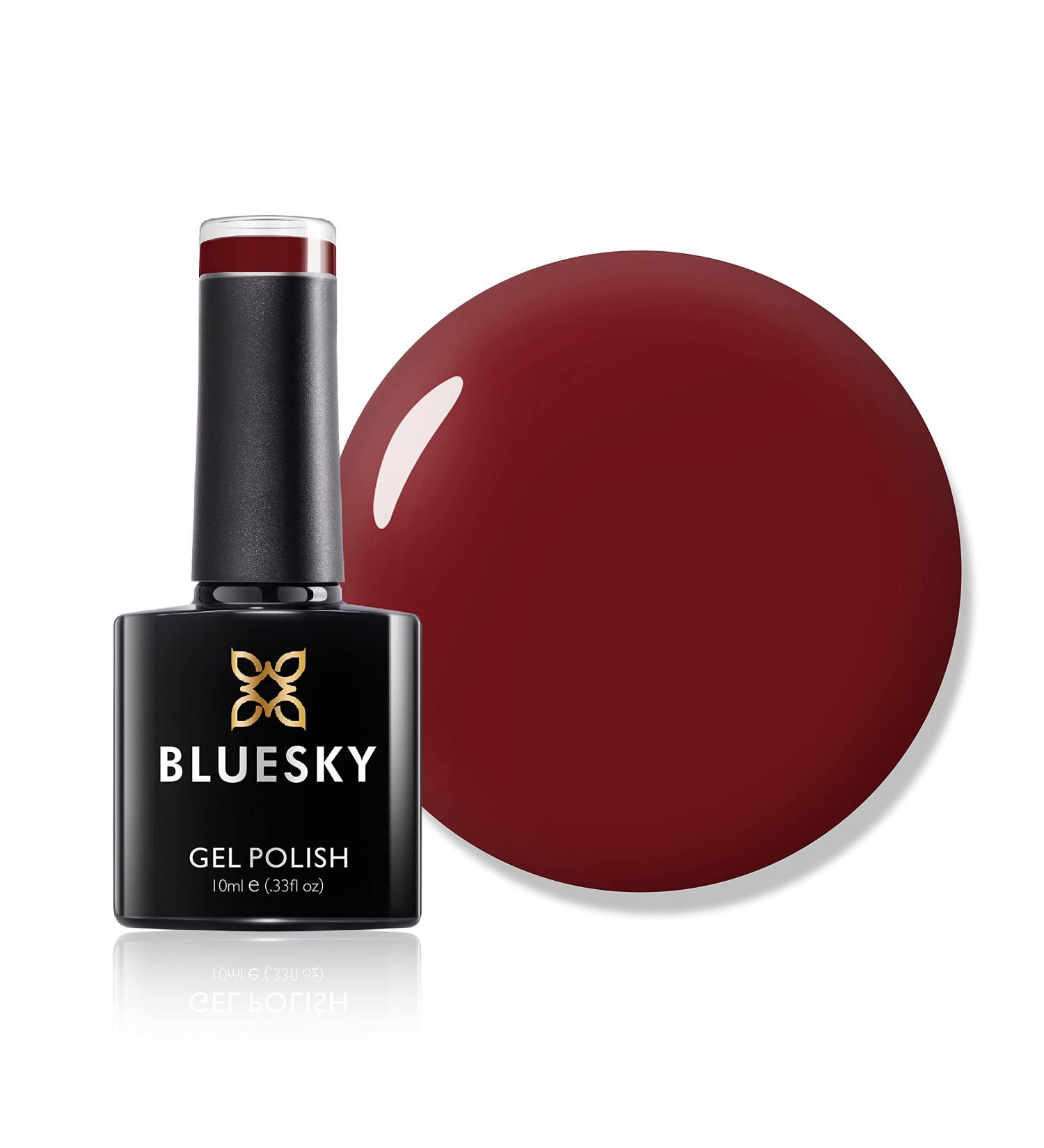 Bluesky Gel Nail Polish Paradise Deep Red 80575 Dark Red Long Lasting Chip Resistant 10ml (Requires Drying Under UV LED Lamp) - Buy Online on GoSupps.com