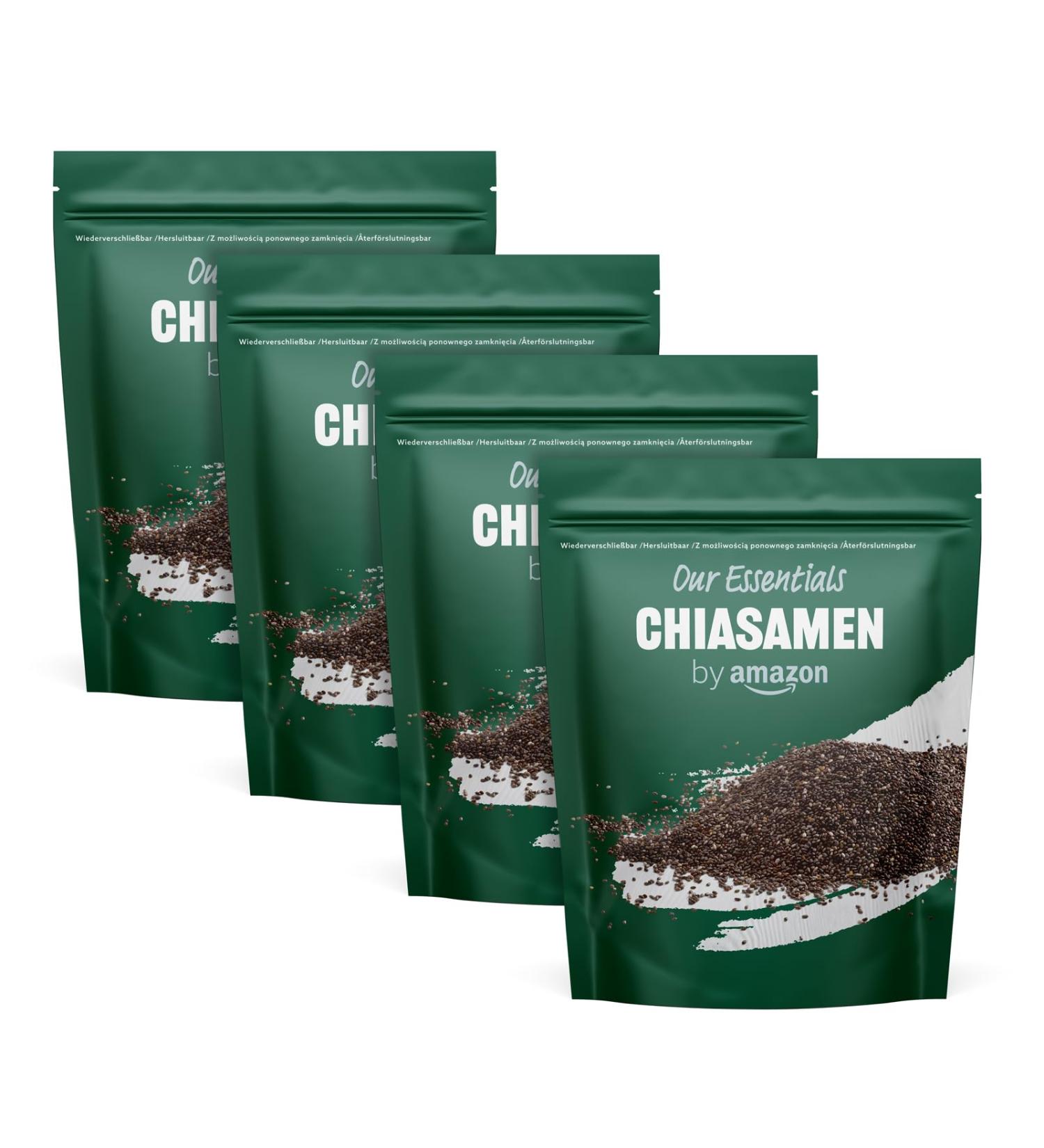 Buy Amazon Chia Seeds 4 x 350g - Premium Quality for Healthy Living | Fast International Shipping - Buy Online on GoSupps.com