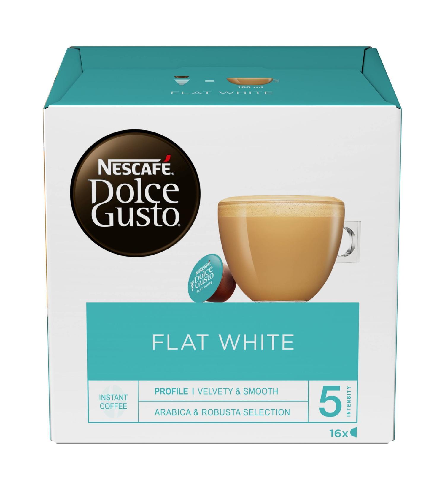 Nescaf Dolce Gustto Flat White 16 Capsules