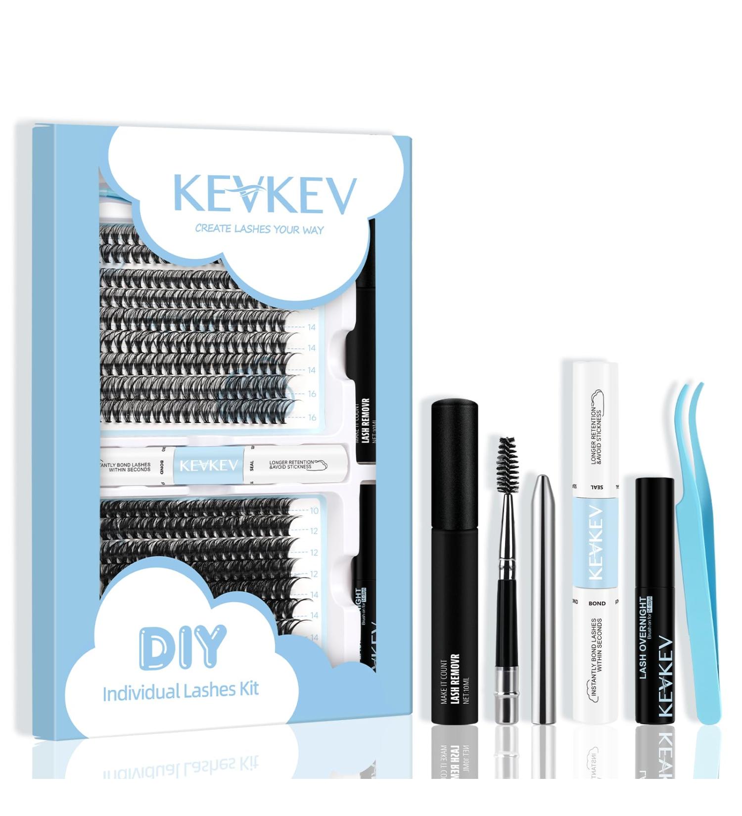 D-Mix DIY Lash Extension Kit - 360 Pcs 30D+50D Clusters, 10-16 Mix Length Individual Lashes with Bond, Seal, Glue Remover - Overnighter Seal for DIY Eyelash Extensions - Buy Online on GoSupps.com