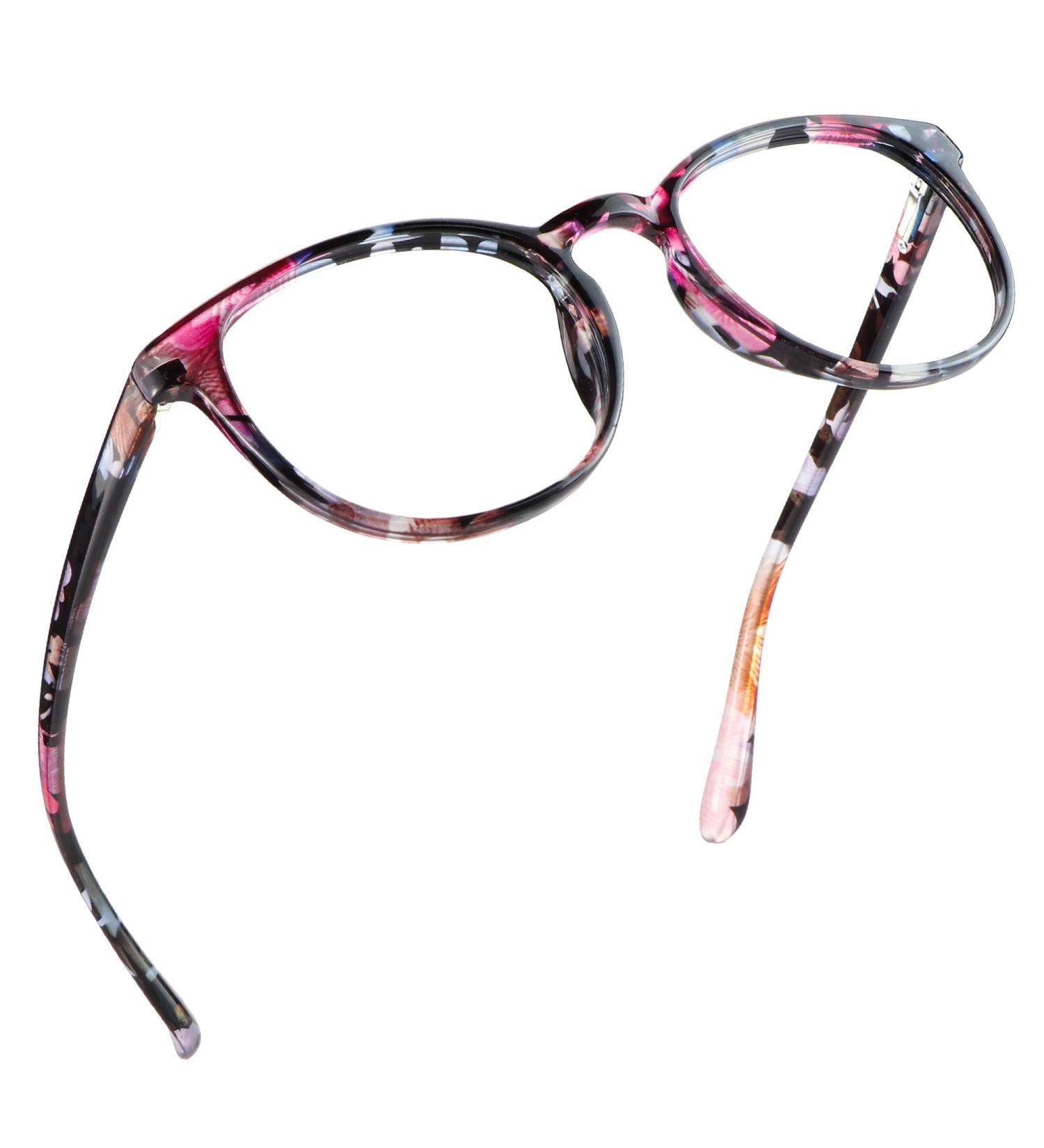 LifeArt Blue Light Blocking Glasses for Women - Anti Eyestrain Computer & Gaming Glasses Floral Design (+2.00 Magnification) - Protect Your Vision - Buy Online on GoSupps.com