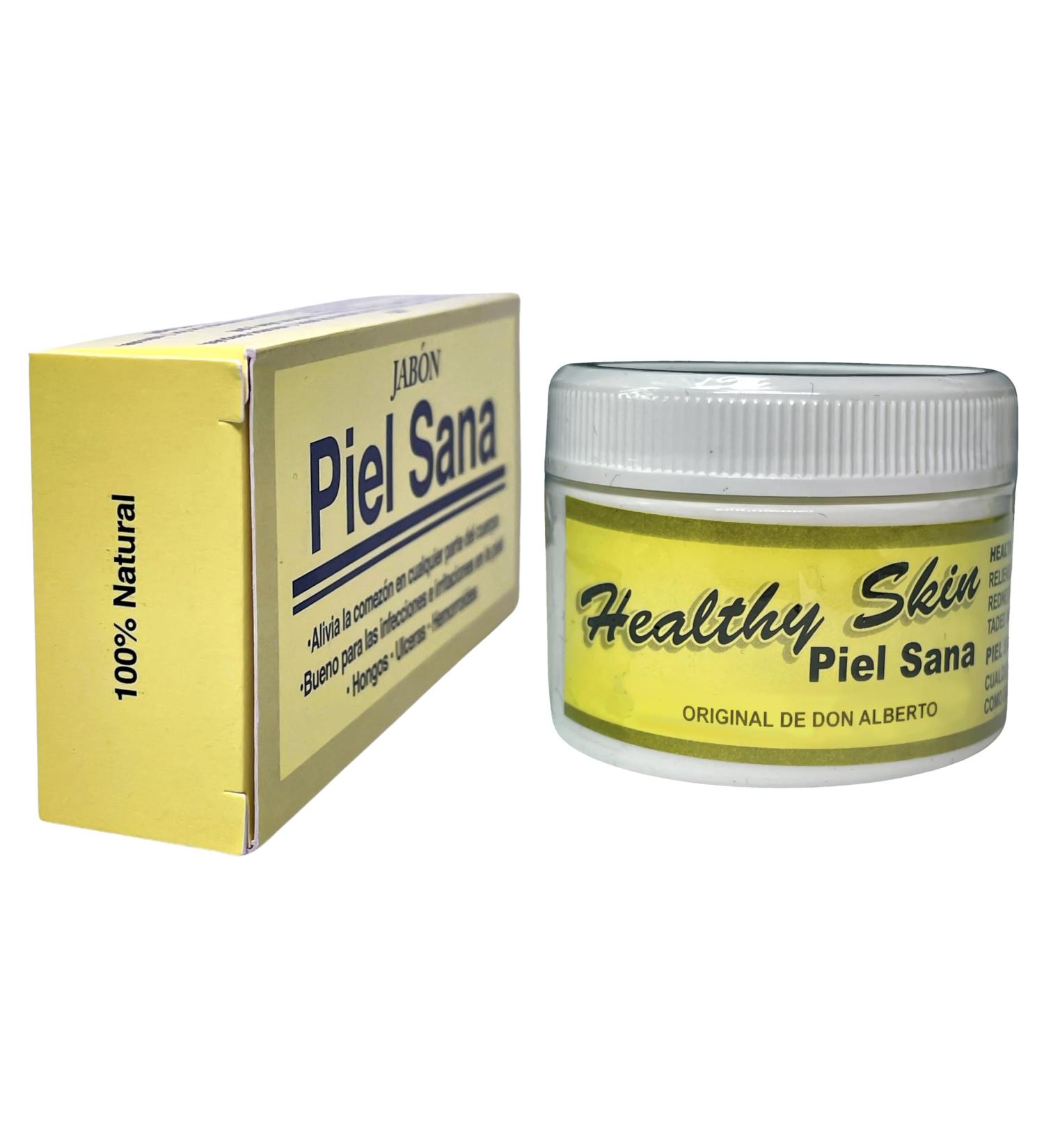 Shop Piel Skin Jabon Healthy Sana - 3.5oz Soap & 1.38oz Cream | International Shipping Available - Buy Online on GoSupps.com