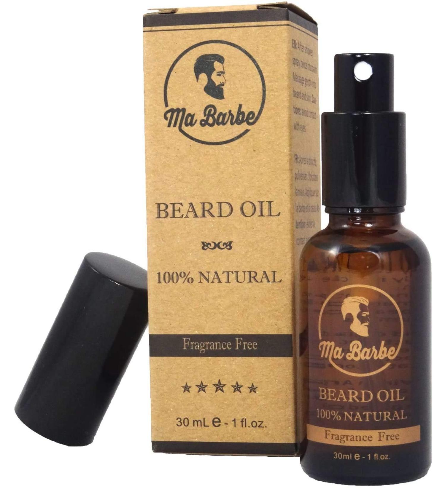 Premium 100% Natural Beard Oil - Nourishing Hydrating Growth-Stimulating with Spray - 30ml - Perfect for Sensitive Skin - Buy Online on GoSupps.com