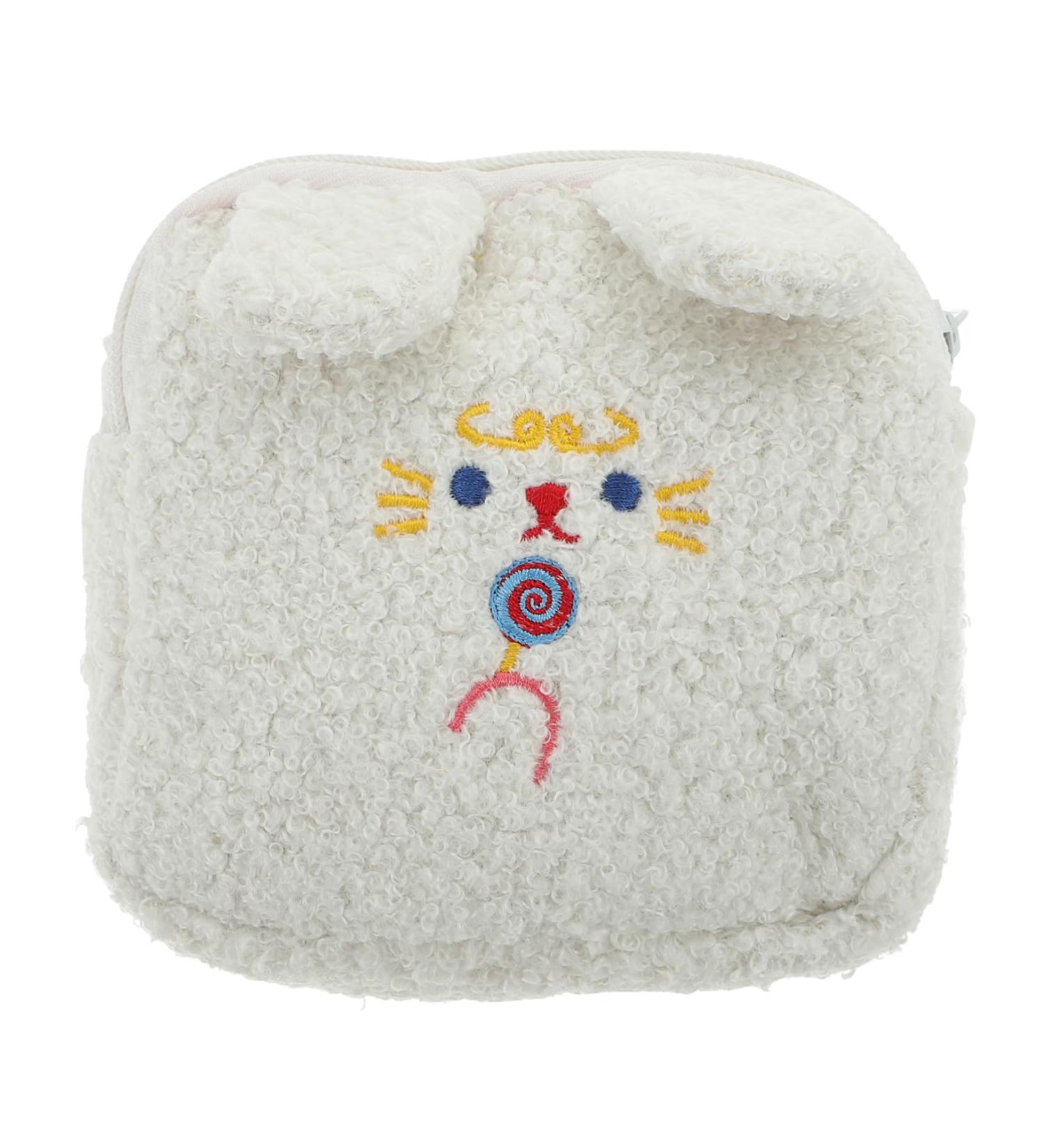 Amosfun Plush Tante Towel Bag - Stylish Women's Makeup & Coin Bag for Teens | Affordable Sanitary Pads Storage - Buy Online on GoSupps.com
