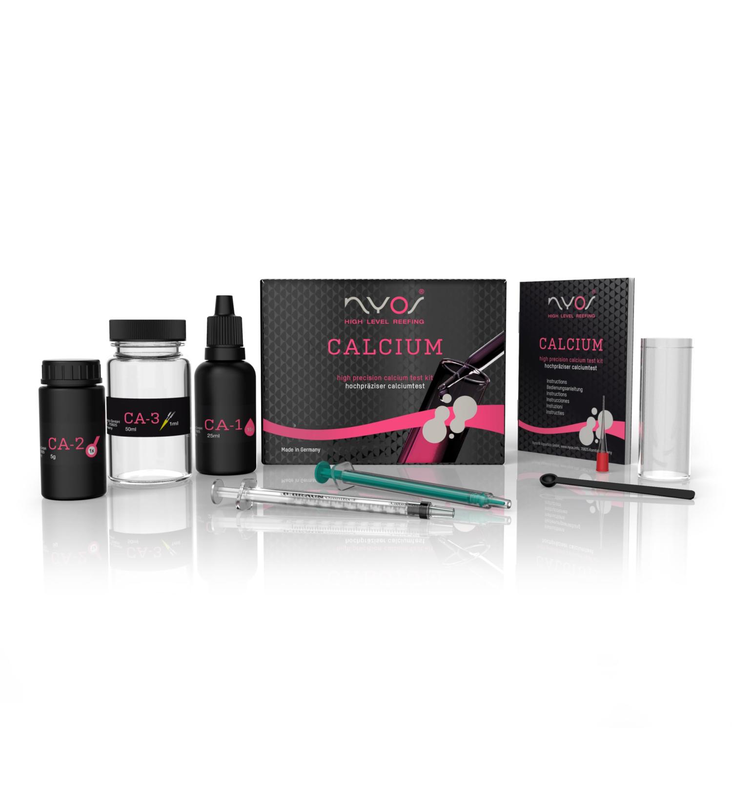 NYOS Reefer Calcium Test Kit - High precision calcium test for sea water 50 tests laboratory quality