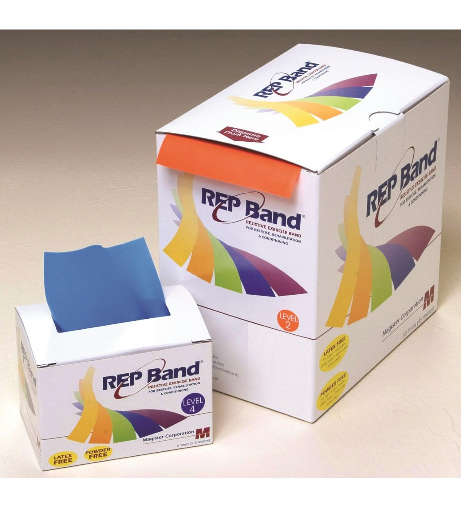 REP Band Latex-Free Exercise Bands - 6 Yards Resistance Blue Level 4 | Premium Quality for International Shipping - Buy Online on GoSupps.com